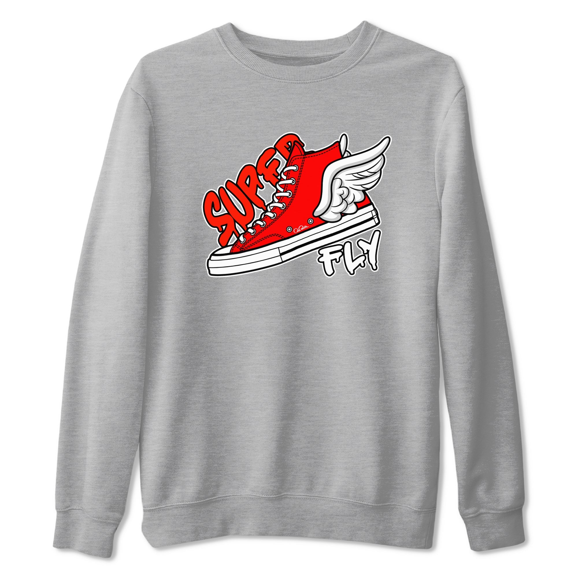 Converse High Top Red shirt to match sneakers Super Fly sneaker tees Shoes Match Converse High Top Red Drip Gear Zone Sneaker Tee Unisex Heather Grey 2 T-Shirt