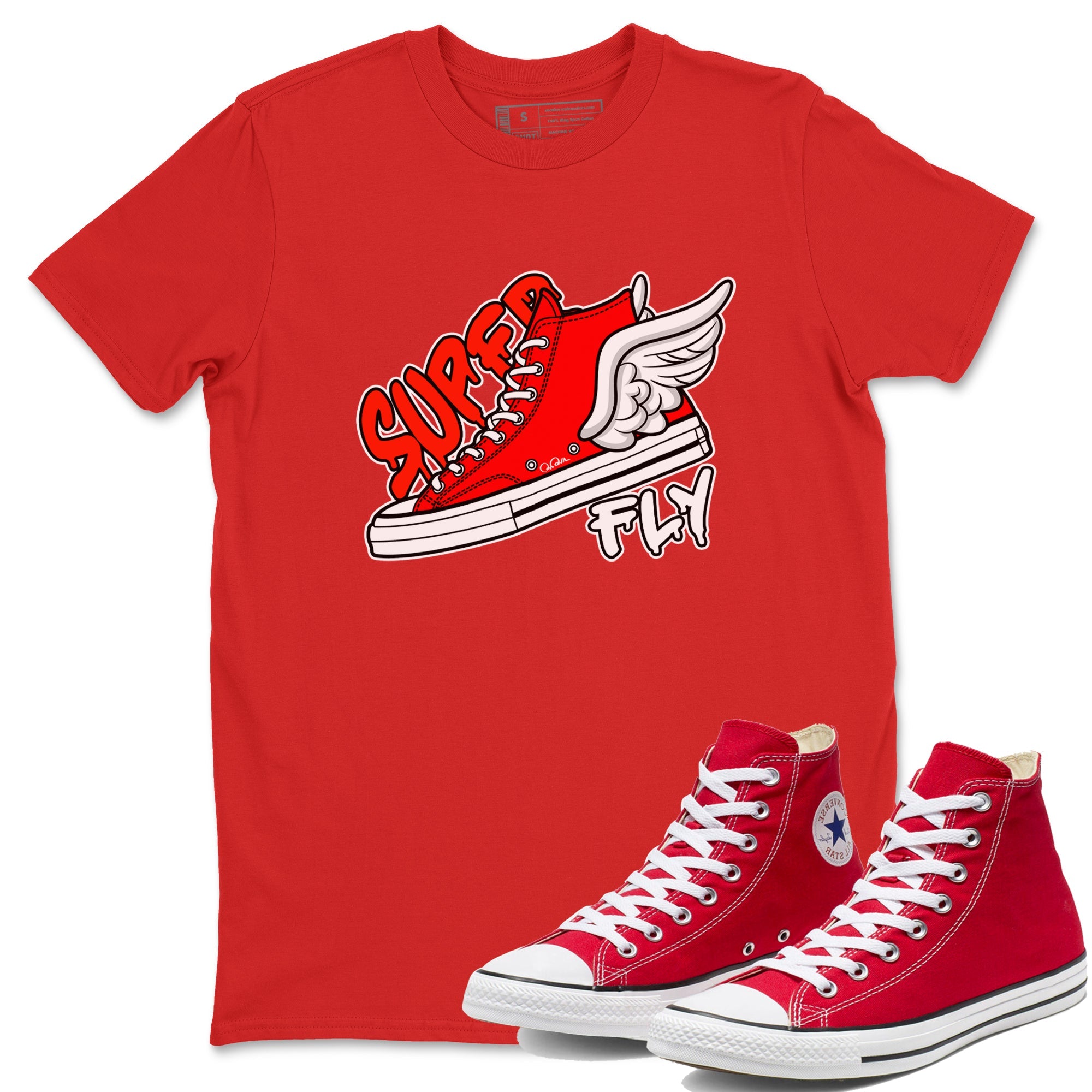 Converse High Top Red shirt to match sneakers Super Fly sneaker tees Shoes Match Converse High Top Red Drip Gear Zone Sneaker Tee Unisex Red 1 T-Shirt