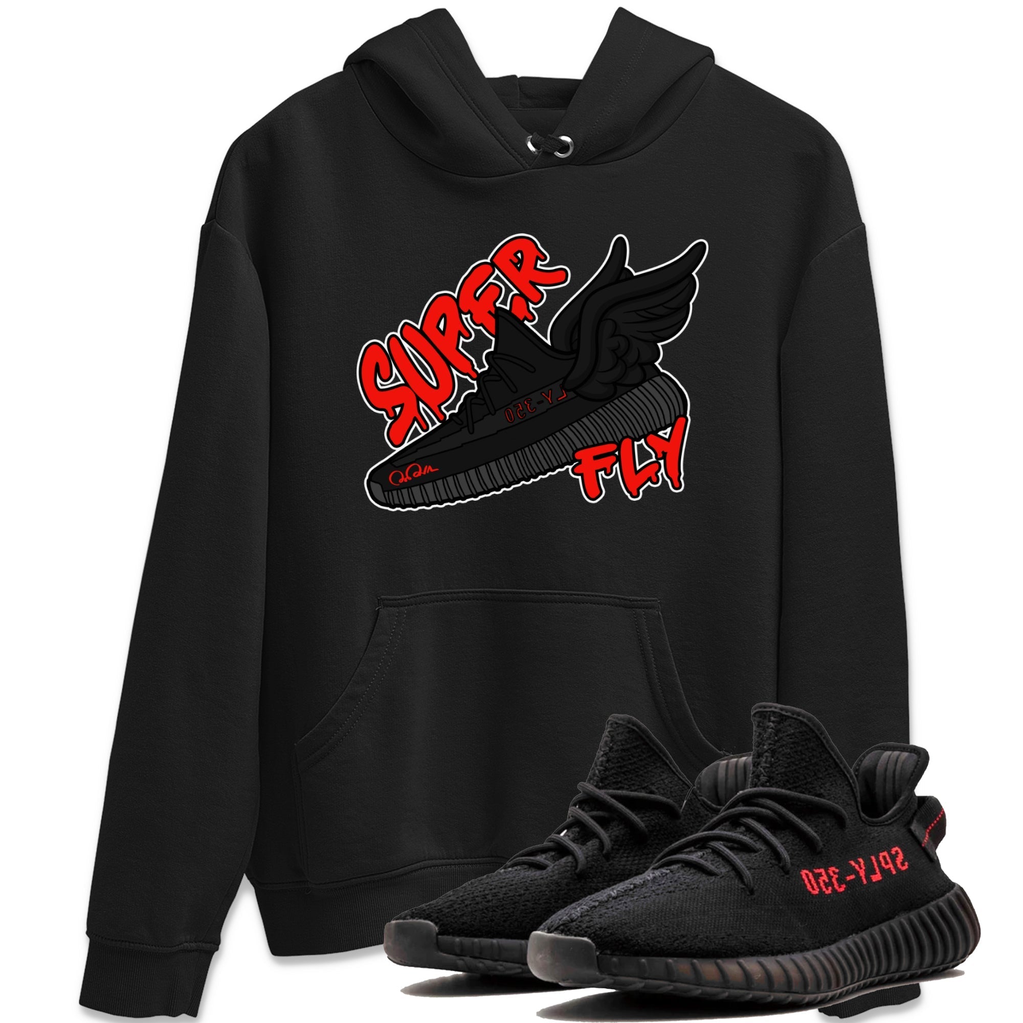 Yeezy 350 Bred shirt to match jordans Super Fly Streetwear Sneaker Shirt Adidas Yeezy Boost V2 350 Bred Drip Gear Zone Sneaker Matching Clothing Unisex Black 1 T-Shirt