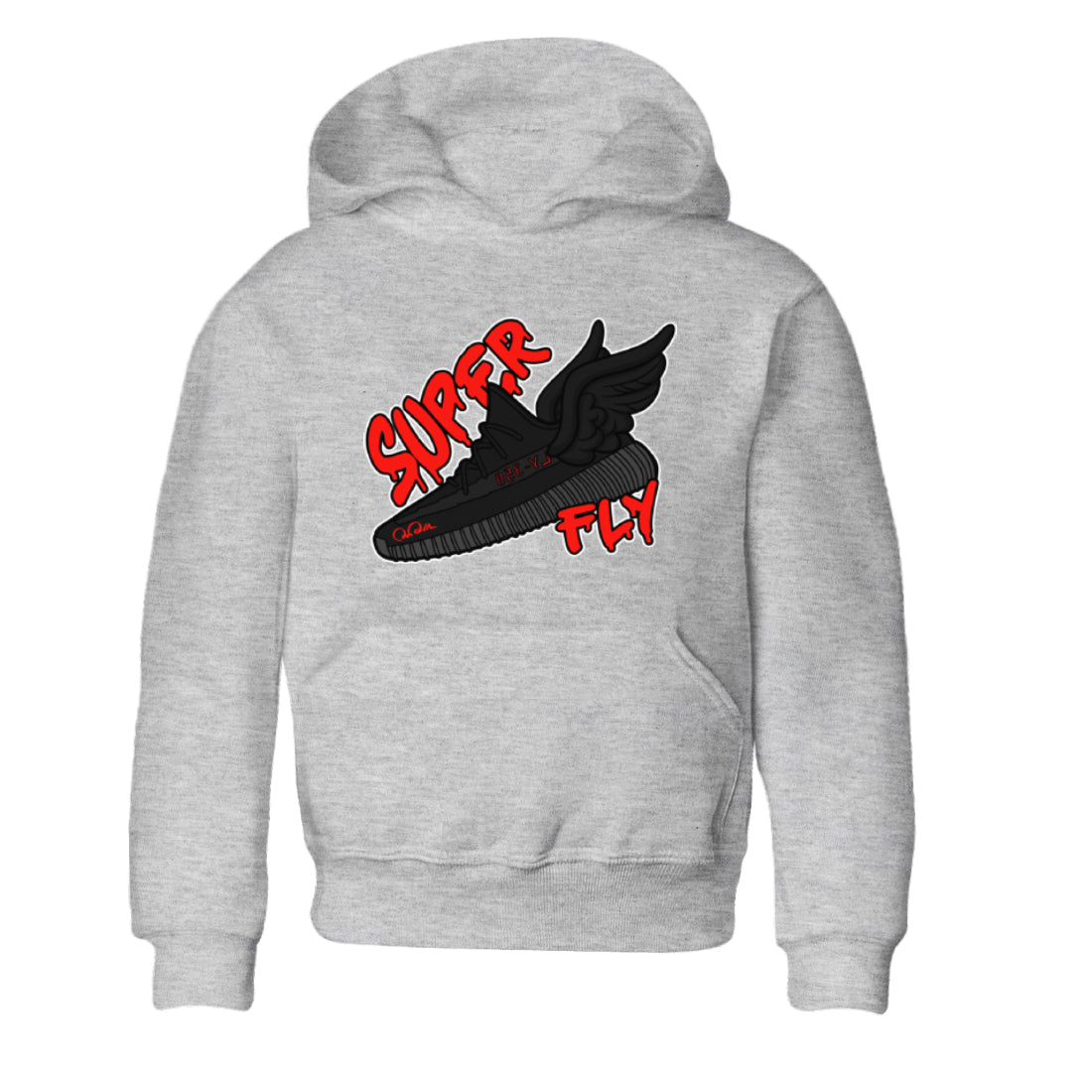 Yeezy 350 Bred shirt to match jordans Super Fly Streetwear Sneaker Shirt Adidas Yeezy Boost V2 350 Bred Drip Gear Zone Sneaker Matching Clothing Baby Toddler Heather Grey 2 T-Shirt