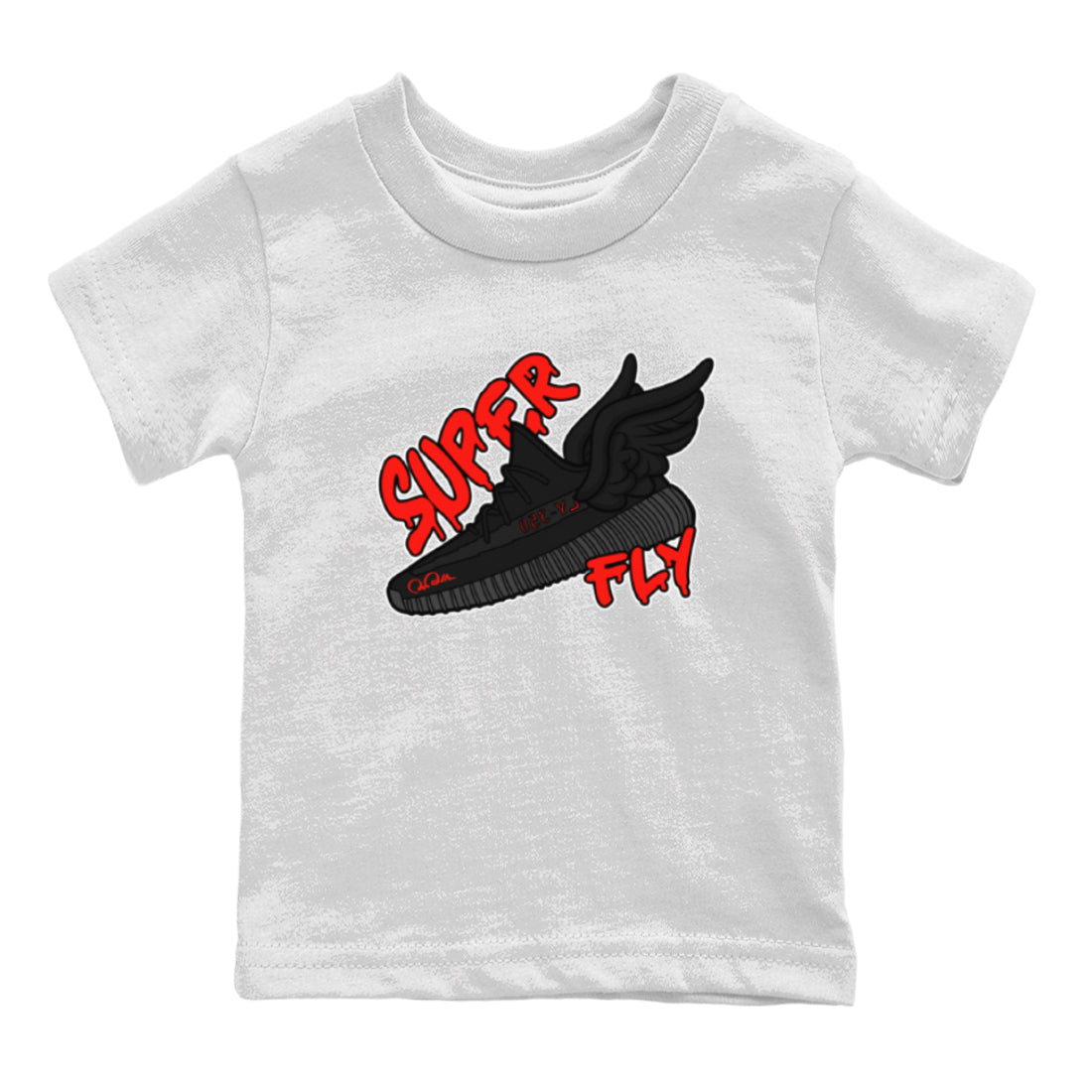 Yeezy 350 Bred shirt to match jordans Super Fly Streetwear Sneaker Shirt Adidas Yeezy Boost V2 350 Bred Drip Gear Zone Sneaker Matching Clothing Baby Toddler White 2 T-Shirt