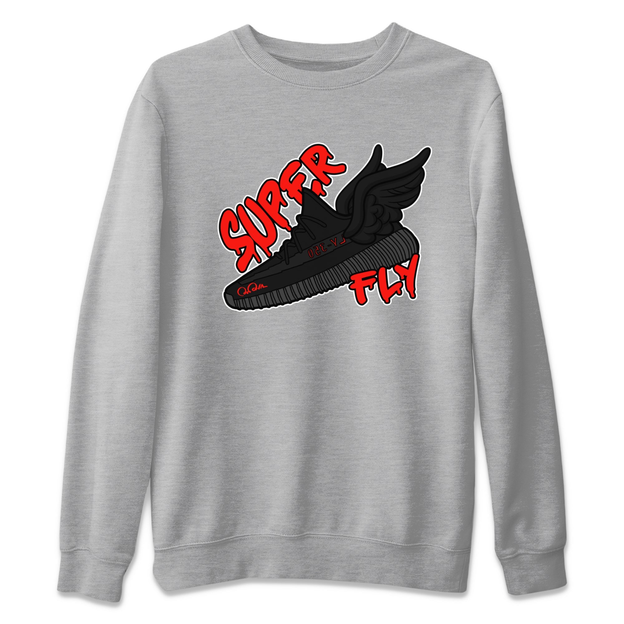 Yeezy 350 Bred shirt to match jordans Super Fly Streetwear Sneaker Shirt Adidas Yeezy Boost V2 350 Bred Drip Gear Zone Sneaker Matching Clothing Unisex Heather Grey 2 T-Shirt