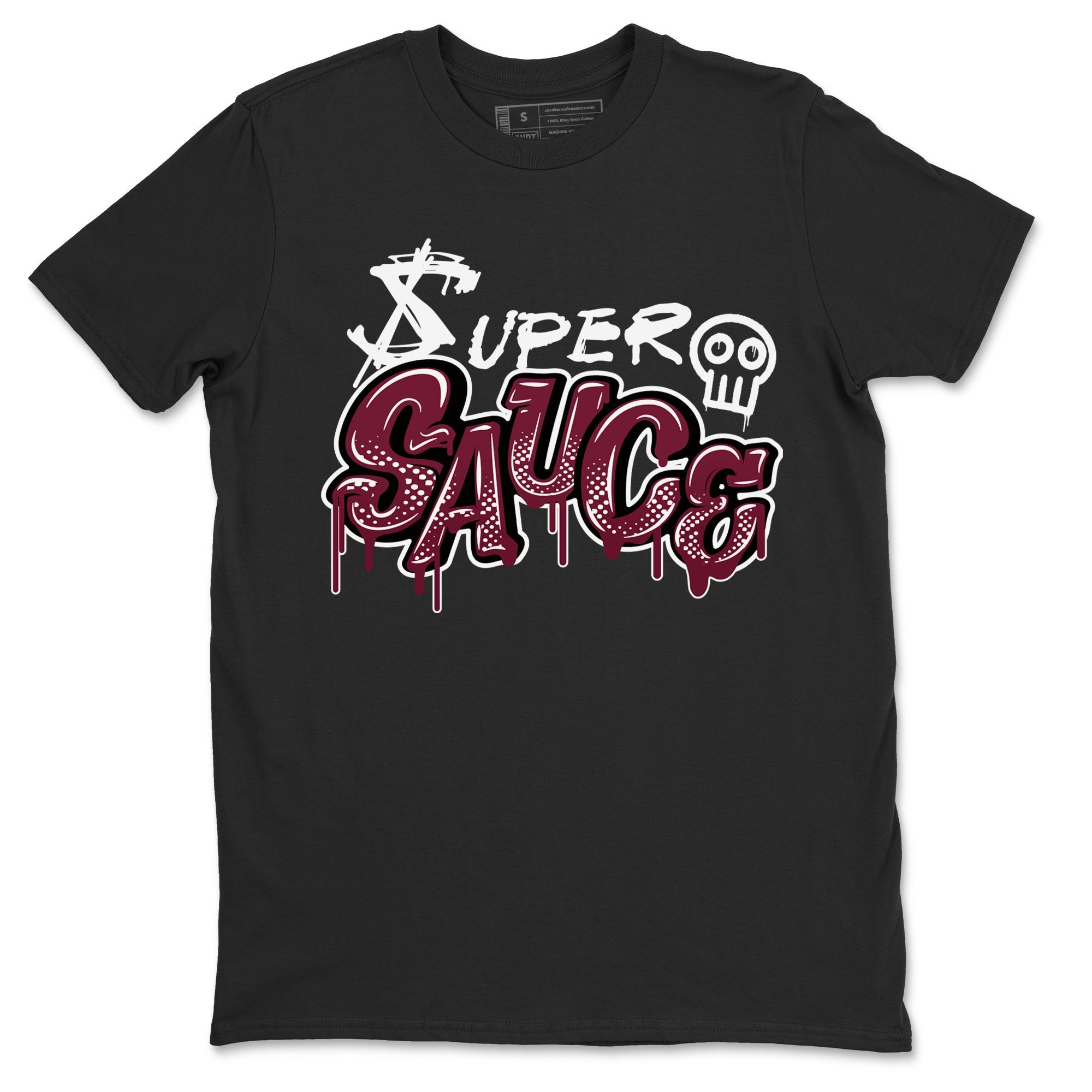 1s Metallic Burgundy shirt to match jordans Super Sauce sneaker tees Air Jordan 1 Metallic Burgundy Drip Gear Zone unisex cotton Black 2 crew neck shirt