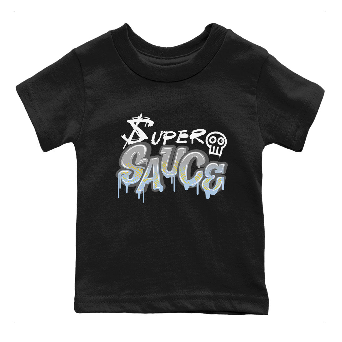 13s Blue Grey shirt to match jordans Super Sauce sneaker tees Air Jordan 13 Blue Grey Drip Gear Zone baby toddler Black 2 cotton Shirt