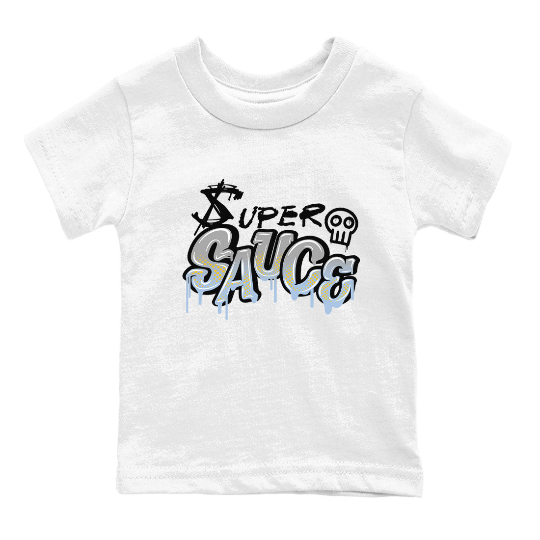 13s Blue Grey shirt to match jordans Super Sauce sneaker tees Air Jordan 13 Blue Grey Drip Gear Zone baby toddler White 2 cotton Shirt