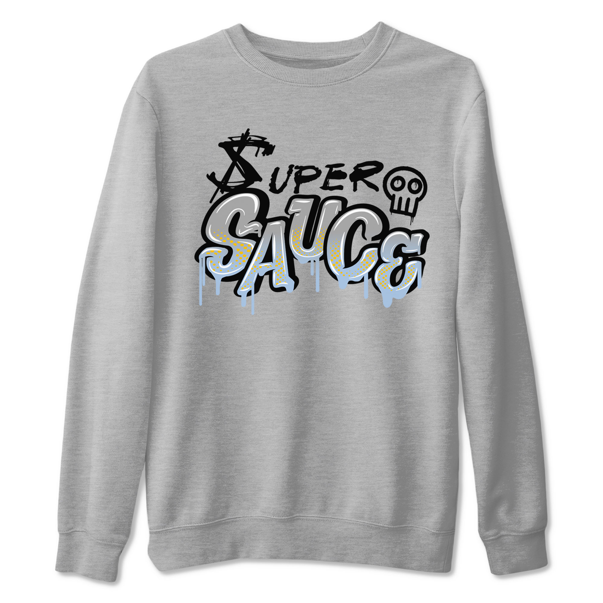 13s Blue Grey shirt to match jordans Super Sauce sneaker tees Air Jordan 13 Blue Grey Drip Gear Zone unisex cotton Heather Grey 2 crew neck shirt