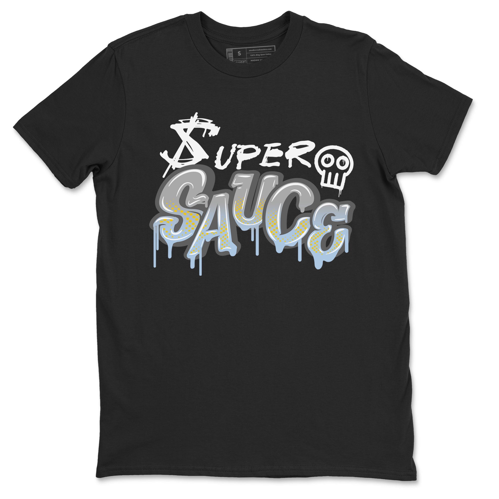 13s Blue Grey shirt to match jordans Super Sauce sneaker tees Air Jordan 13 Blue Grey Drip Gear Zone unisex cotton Black 2 crew neck shirt