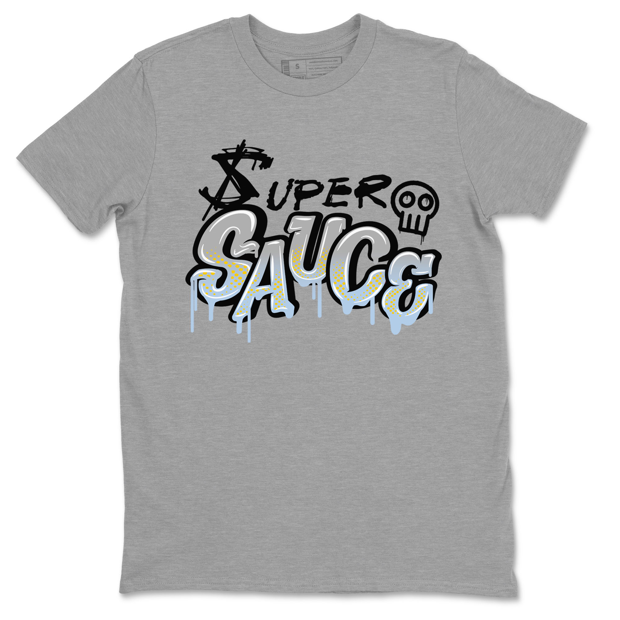 13s Blue Grey shirt to match jordans Super Sauce sneaker tees Air Jordan 13 Blue Grey Drip Gear Zone unisex cotton Heather Grey 2 crew neck shirt