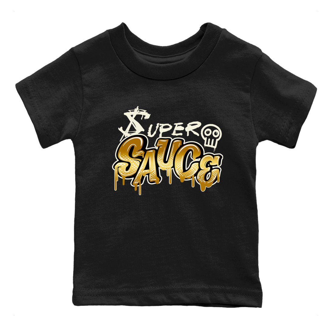 4s Sail shirt to match jordans Super Sauce sneaker tees Air Jordan 4 Sail Drip Gear Zone 4s Metallic Gold sneaker release tees baby toddler Black 2 cotton Shirt