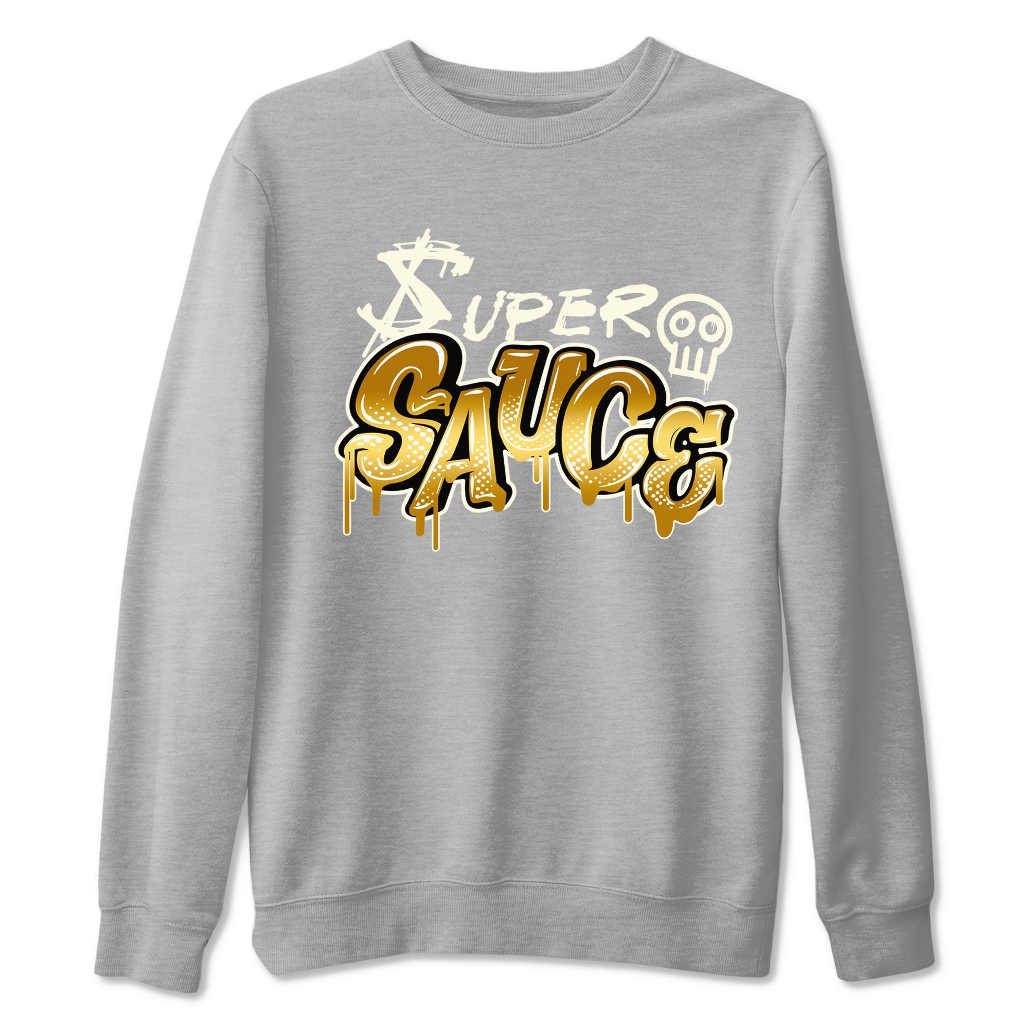 4s Sail shirt to match jordans Super Sauce sneaker tees Air Jordan 4 Sail Drip Gear Zone 4s Metallic Gold Sneaker Release Tees unisex cotton Heather Grey 2 crew neck shirt