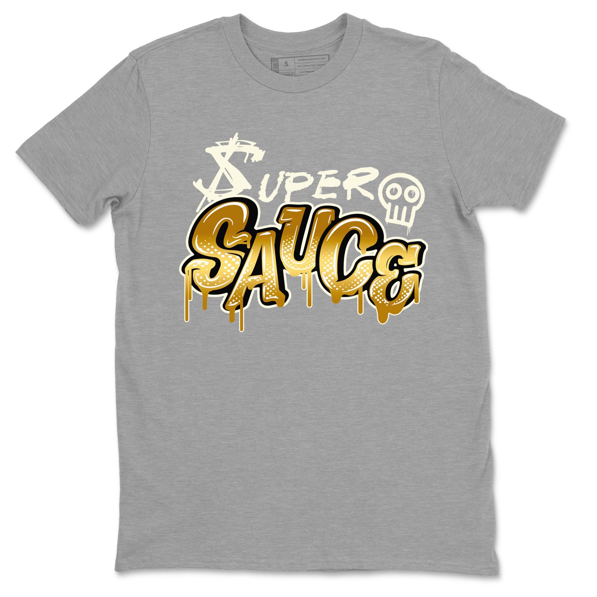 4s Sail shirt to match jordans Super Sauce sneaker tees Air Jordan 4 Sail Drip Gear Zone 4s Metallic Gold Sneaker Release Tees unisex cotton Heather Grey 2 crew neck shirt