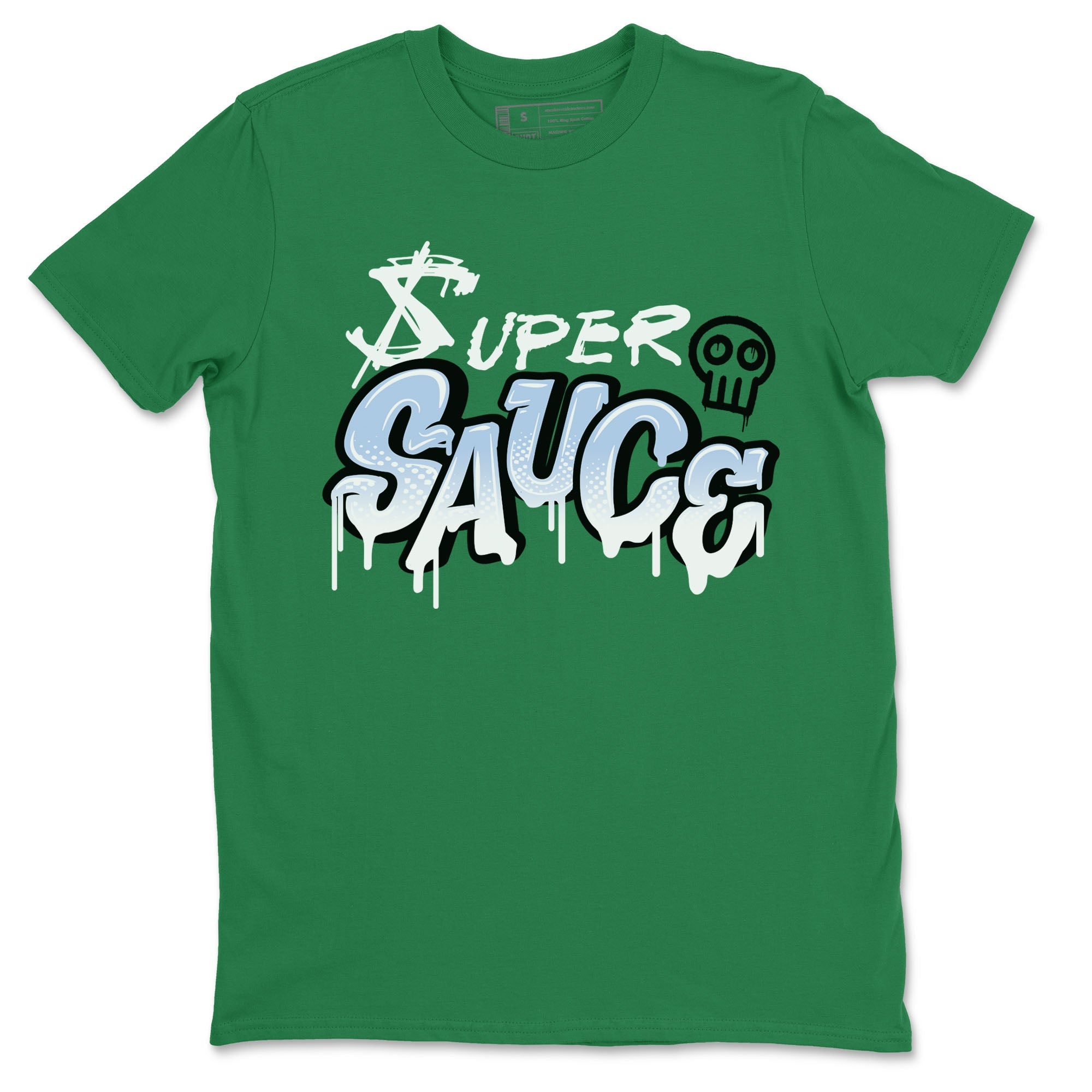 5s Lucky Green shirt to match jordans Super Sauce sneaker tees Air Jordan 5 Lucky Green Drip Gear Zone unisex cotton Kelly Green 2 crew neck shirt