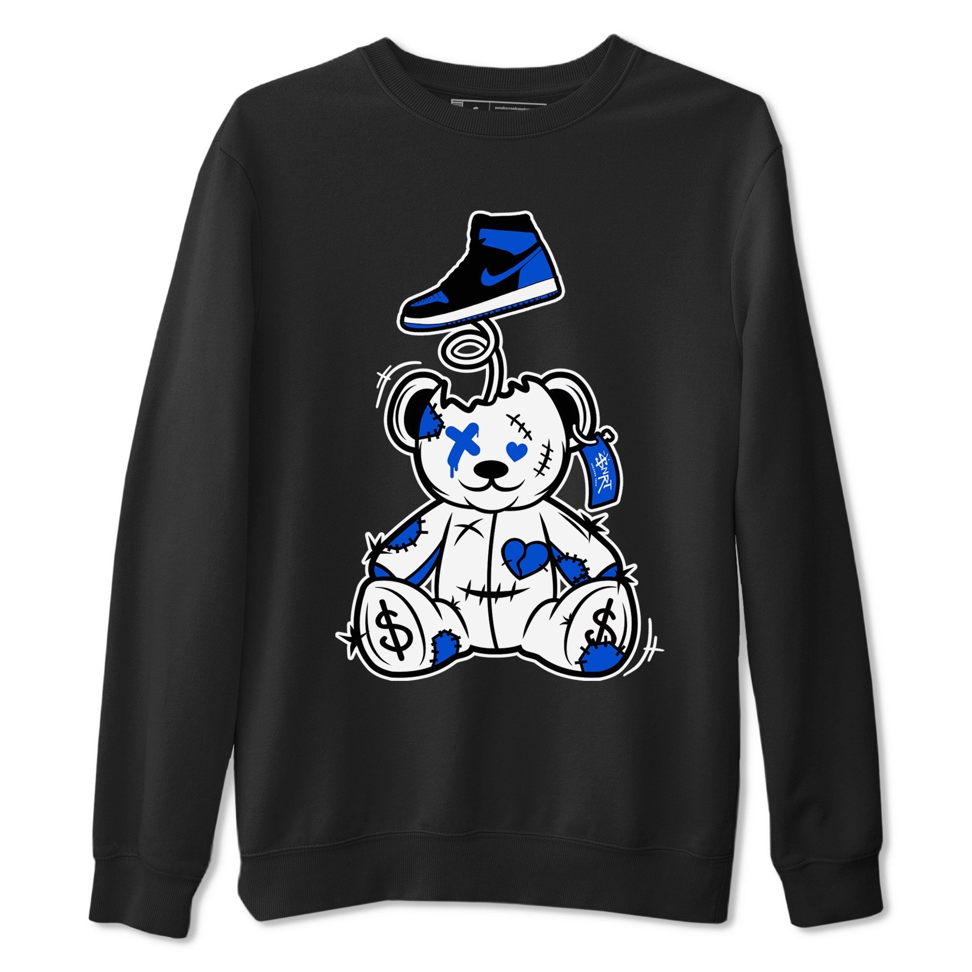Jordan 1 High OG Royal Reimagined shirt to match jordans Surprise Teddy Bear sneaker tees Air Jordan 1 Royal Reimagined Drip Gear Zone Unisex Black 2 T-Shirt