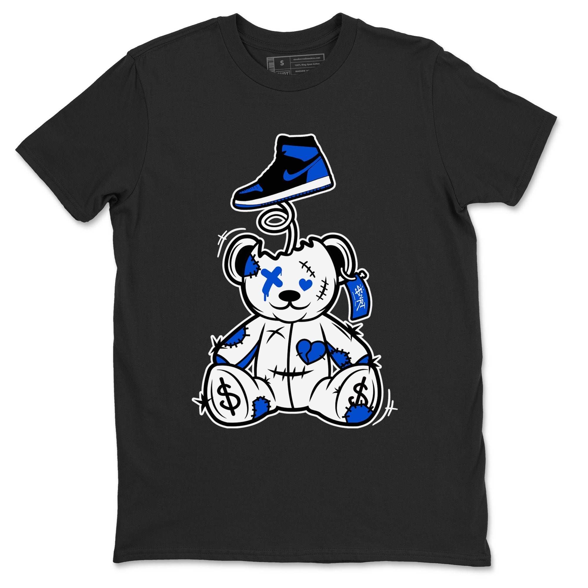 Jordan 1 High OG Royal Reimagined shirt to match jordans Surprise Teddy Bear sneaker tees Air Jordan 1 Royal Reimagined Drip Gear Zone Unisex Black 2 T-Shirt