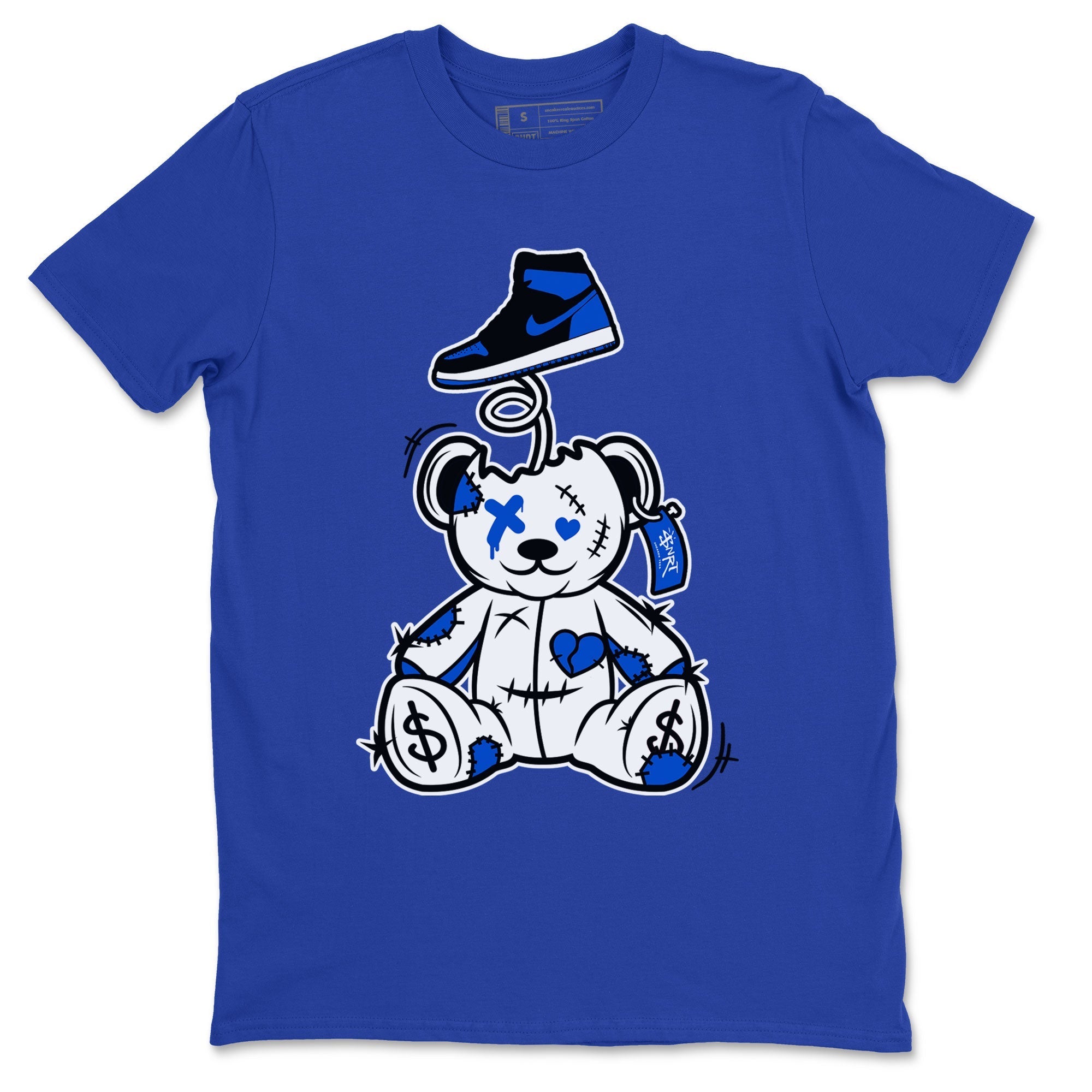 Jordan 1 High OG Royal Reimagined shirt to match jordans Surprise Teddy Bear sneaker tees Air Jordan 1 Royal Reimagined Drip Gear Zone Unisex Royal Blue 2 T-Shirt