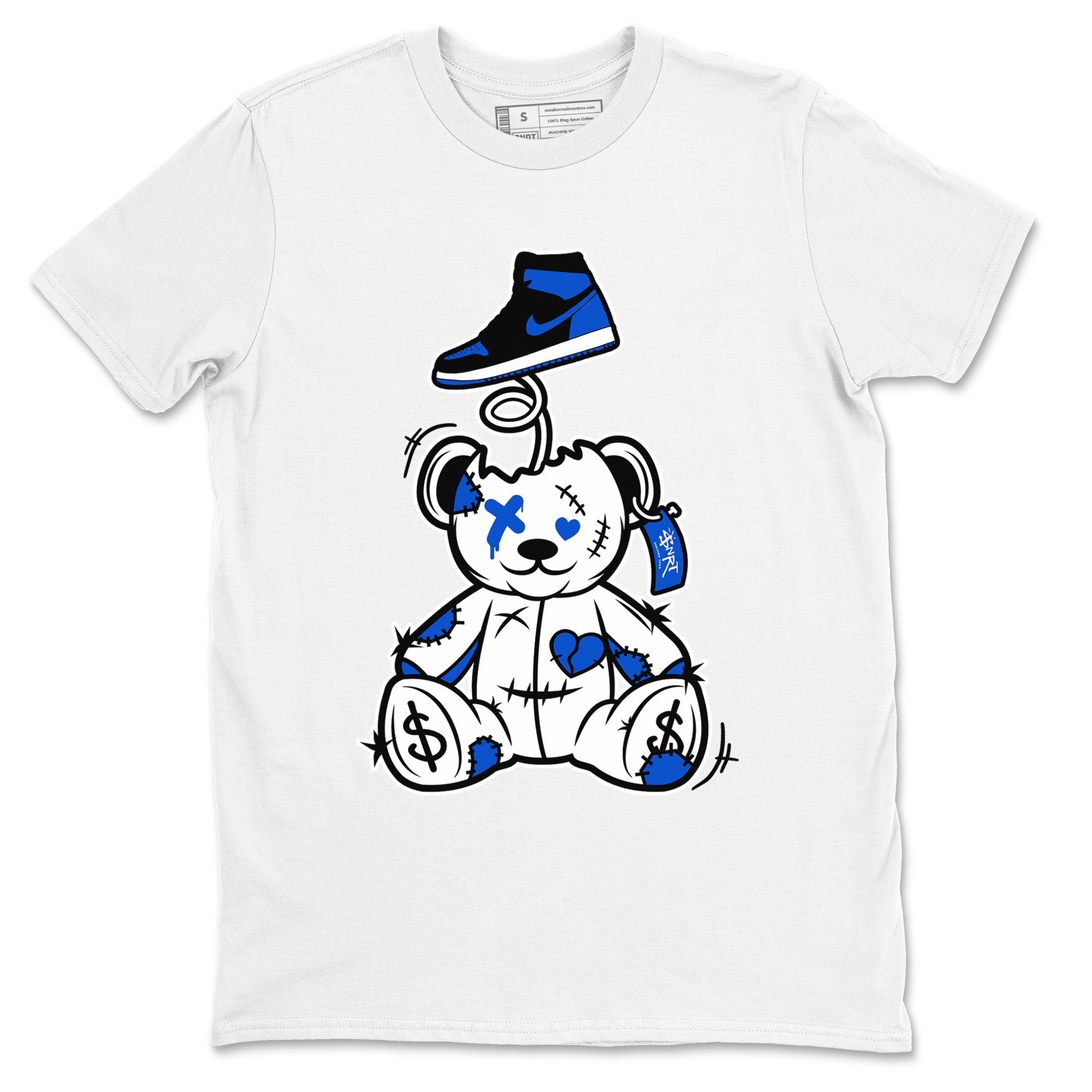 Jordan 1 High OG Royal Reimagined shirt to match jordans Surprise Teddy Bear sneaker tees Air Jordan 1 Royal Reimagined Drip Gear Zone Unisex White 2 T-Shirt