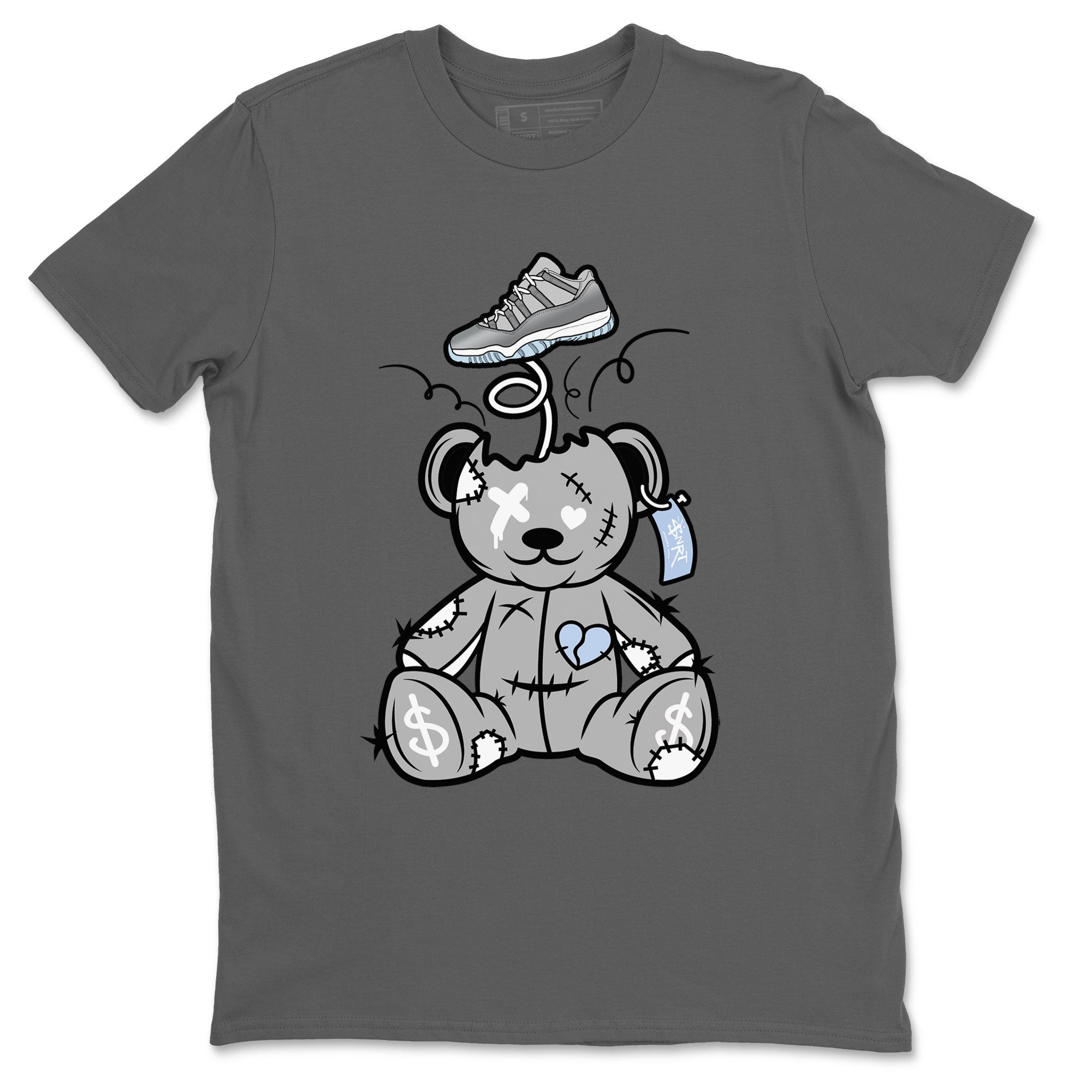 11s Cool Grey shirt to match jordans Surprise Teddy Bear sneaker tees Air Jordan 11 Cool Grey Drip Gear Zone unisex cotton Cool Grey 2 crew neck shirt