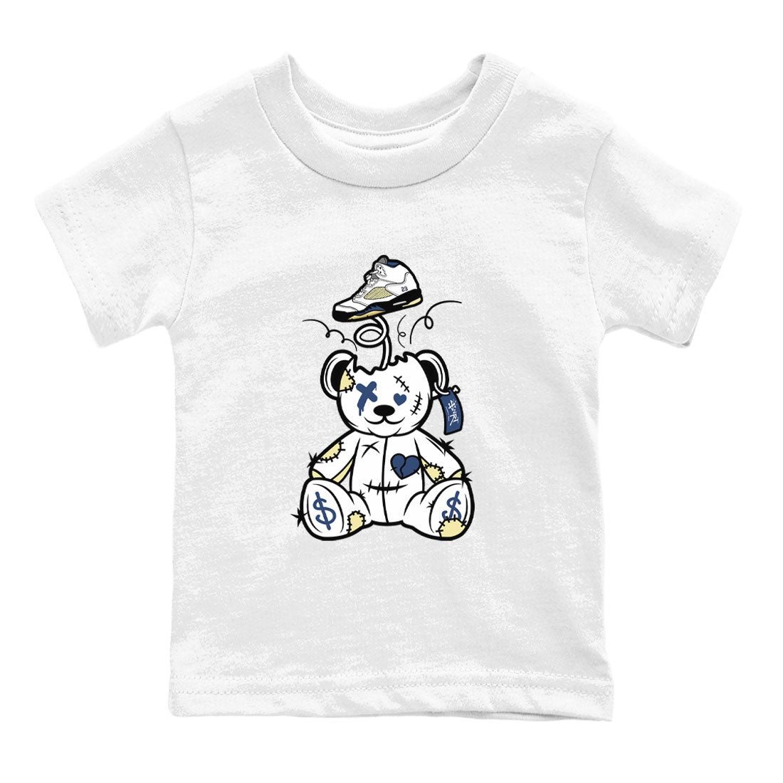 Air Jordan 5 A Ma Maniere x Dawn shirt to match jordans Surprise Teddy Bear sneaker tees Air Jordan 5 A Ma Maniere x Photon Dust Drip Gear Zone Streetwear Brand Sneaker Matching Shirt Baby Toddler White 2 T-Shirt
