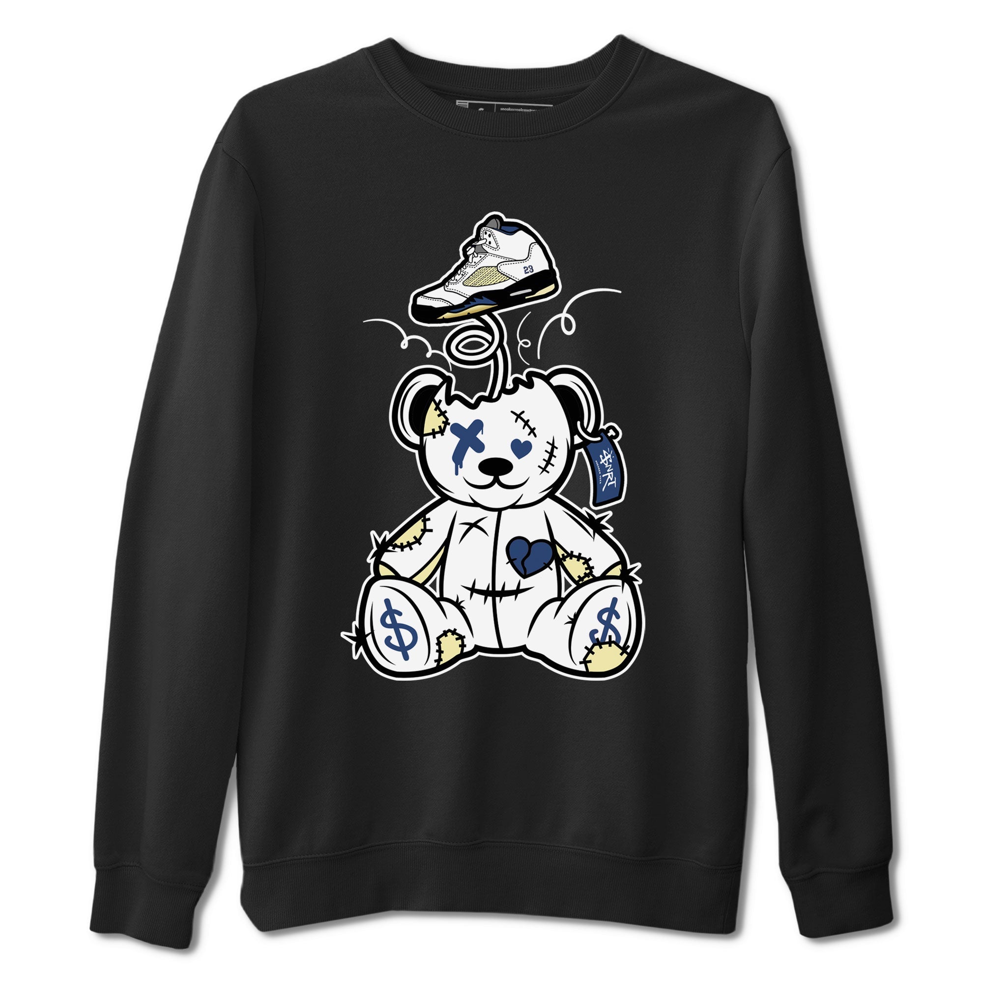Air Jordan 5 A Ma Maniere x Dawn shirt to match jordans Surprise Teddy Bear sneaker tees Air Jordan 5 A Ma Maniere x Photon Dust Drip Gear Zone Streetwear Brand Sneaker Matching Shirt Unisex Black 2 T-Shirt