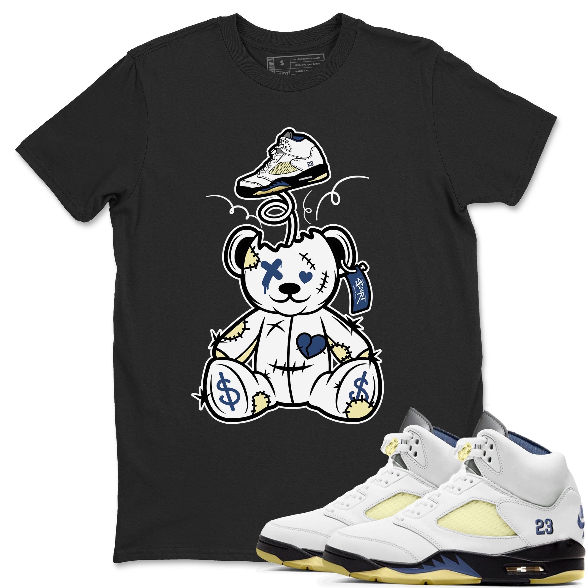 Air Jordan 5 A Ma Maniere x Dawn shirt to match jordans Surprise Teddy Bear sneaker tees Air Jordan 5 A Ma Maniere x Photon Dust Drip Gear Zone Streetwear Brand Sneaker Matching Shirt Unisex Black 1 T-Shirt