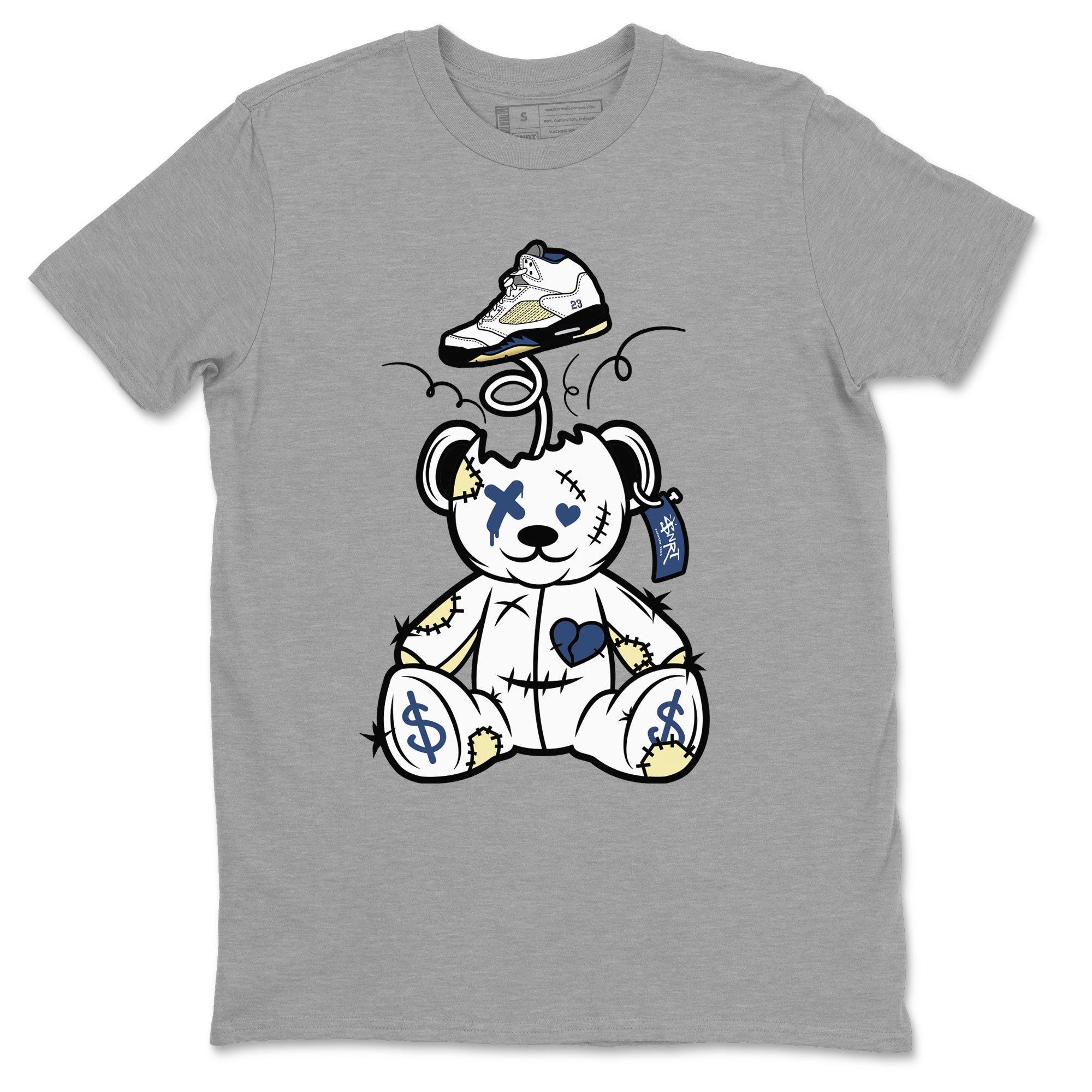 Air Jordan 5 A Ma Maniere x Dawn shirt to match jordans Surprise Teddy Bear sneaker tees Air Jordan 5 A Ma Maniere x Photon Dust Drip Gear Zone Streetwear Brand Sneaker Matching Shirt Unisex Heather Grey 2 T-Shirt