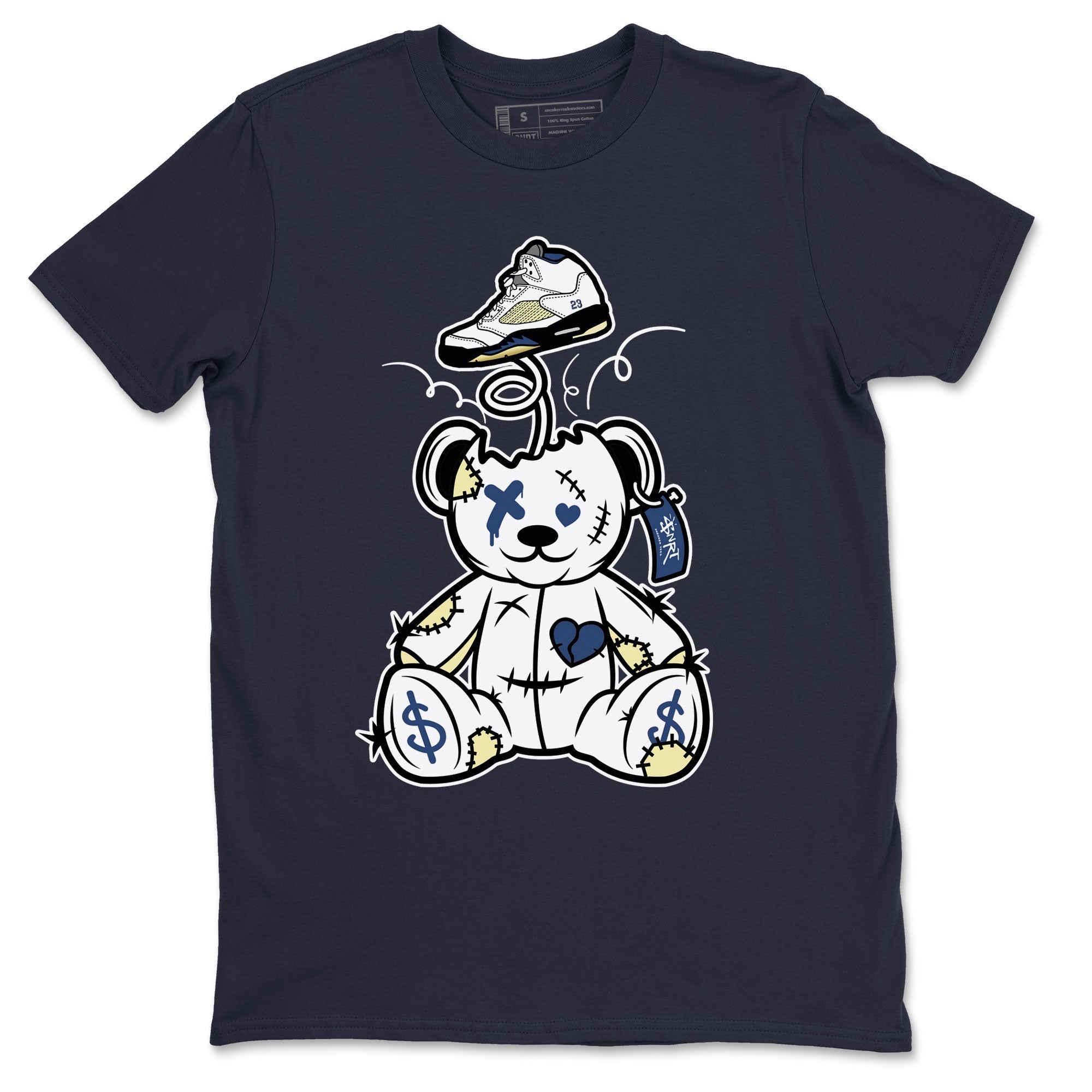 Air Jordan 5 A Ma Maniere x Dawn shirt to match jordans Surprise Teddy Bear sneaker tees Air Jordan 5 A Ma Maniere x Photon Dust Drip Gear Zone Streetwear Brand Sneaker Matching Shirt Unisex Navy 2 T-Shirt