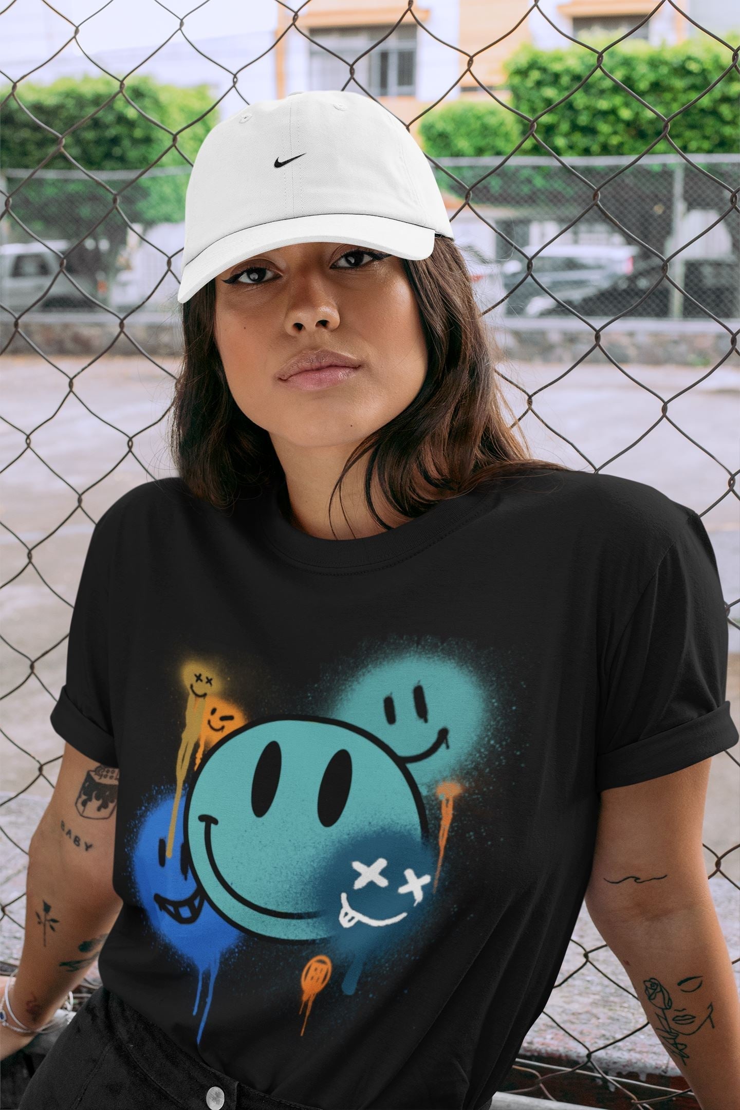 Yeezy 700 Faded Azure Shirt To Match Jordans Smile Painting Sneaker Tees Yeezy 700 Faded Azure Drip Gear Zone Sneaker Matching Clothing Unisex Shirts