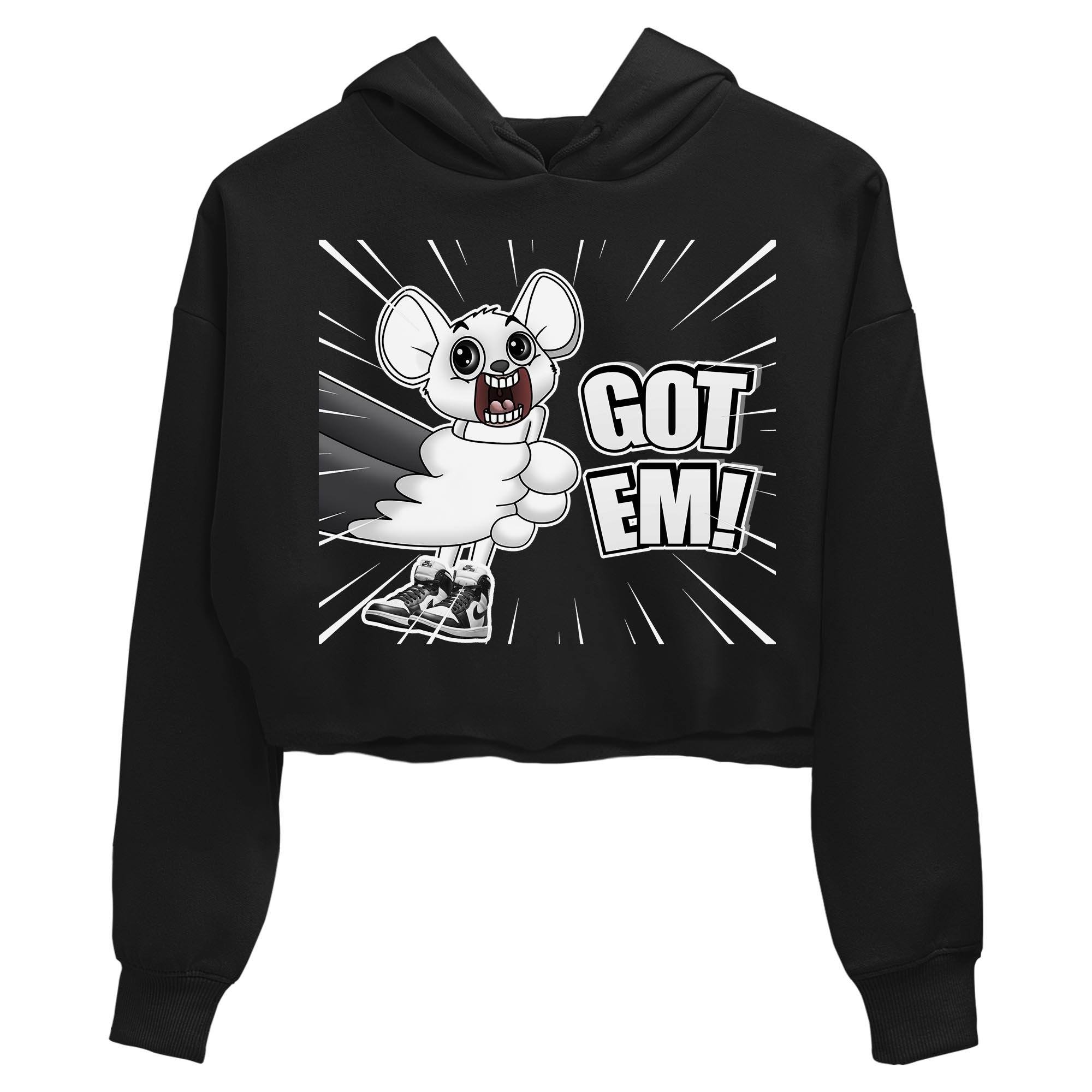 Jordan 1 Black White Sneaker Matching T-Shirt T&J Got Em Sneaker Tees Jordan 1 Black White Sneaker Release Tees Women's Shirts