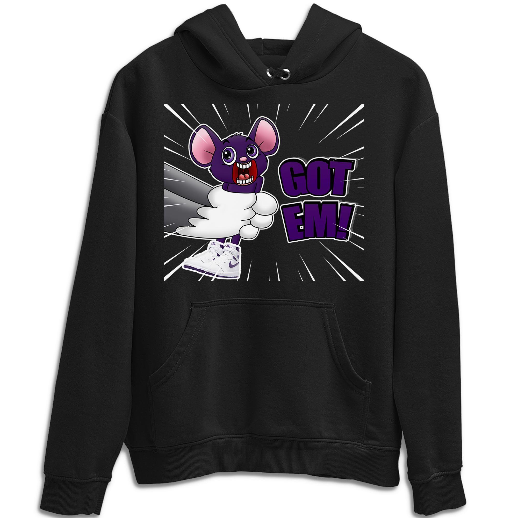 Jordan 1 WMNS Court Purple Shirt To Match Jordans T&J Got Em Sneaker Tees Jordan 1 WMNS Court Purple Drip Gear Zone Sneaker Matching Clothing Unisex Shirts