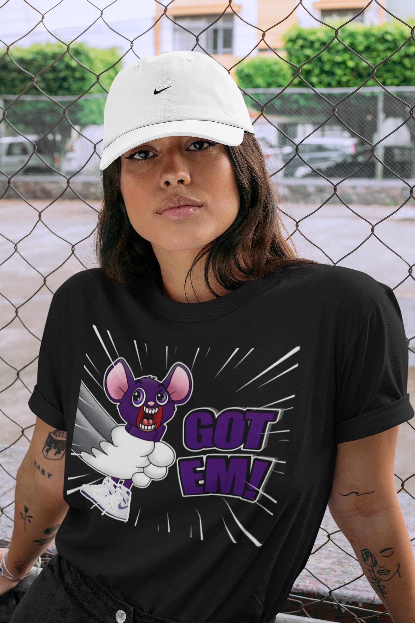 Jordan 1 WMNS Court Purple Shirt To Match Jordans T&J Got Em Sneaker Tees Jordan 1 WMNS Court Purple Drip Gear Zone Sneaker Matching Clothing Unisex Shirts