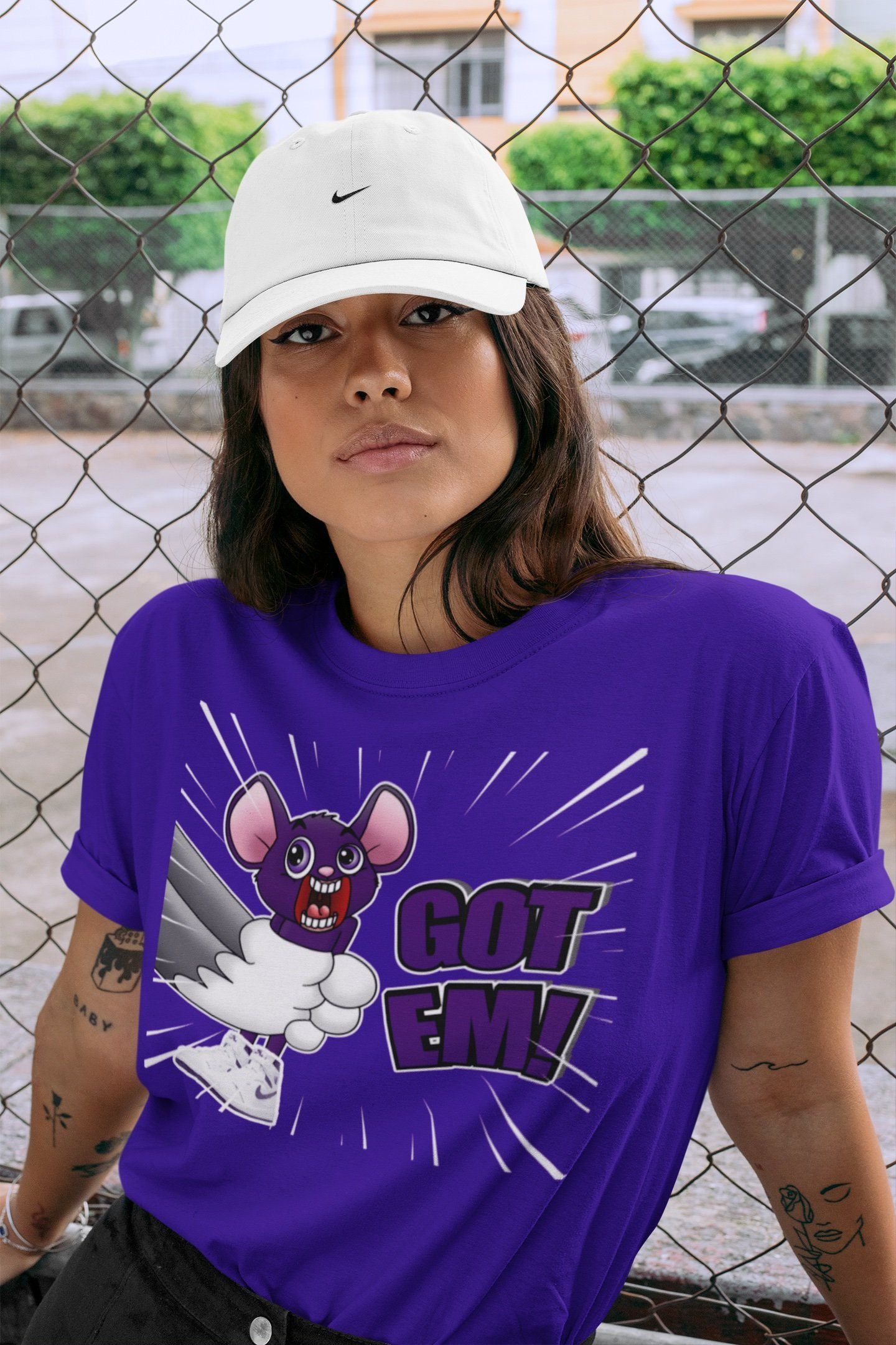 Jordan 1 WMNS Court Purple Shirt To Match Jordans T&J Got Em Sneaker Tees Jordan 1 WMNS Court Purple Drip Gear Zone Sneaker Matching Clothing Unisex Shirts