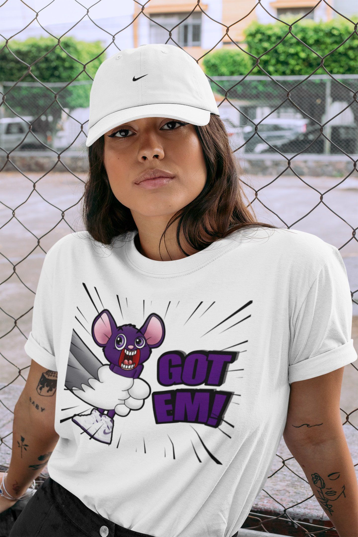 Jordan 1 WMNS Court Purple Shirt To Match Jordans T&J Got Em Sneaker Tees Jordan 1 WMNS Court Purple Drip Gear Zone Sneaker Matching Clothing Unisex Shirts