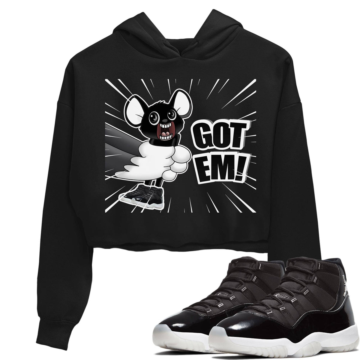 Jordan 11 Jubilee Sneaker Matching T-Shirt T&J Got Em Sneaker Tees Jordan 11 Jubilee Sneaker Release Tees Women's Shirts