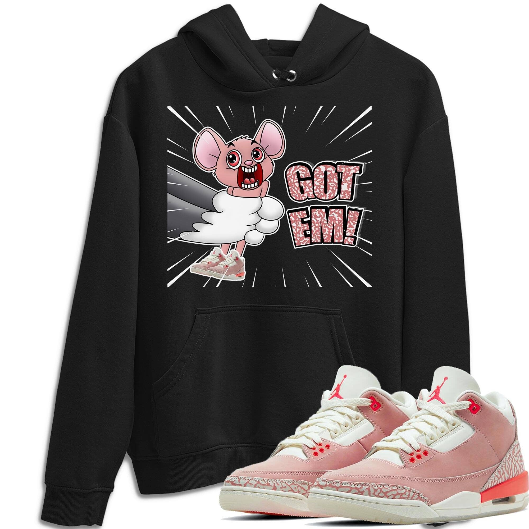 Jordan 3 Rust Pink Shirt To Match Jordans T&J Got Em Sneaker Tees Jordan 3 Rust Pink Drip Gear Zone Sneaker Matching Clothing Unisex Shirts