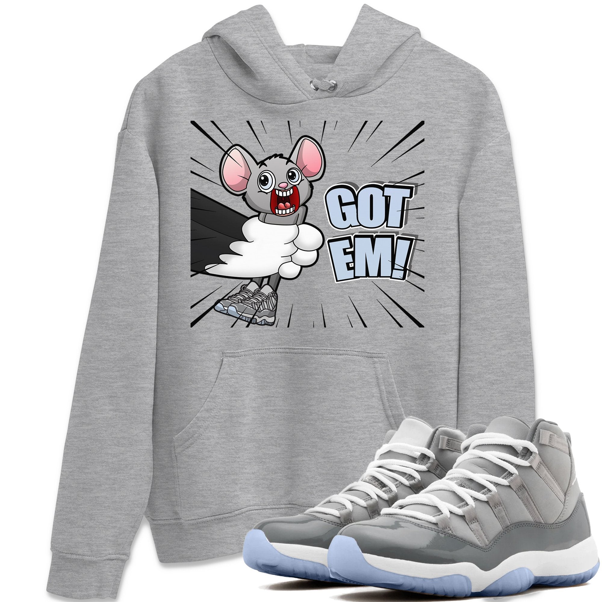Jordan 11 Cool Grey Shirt To Match Jordans T&J Got Em Sneaker Tees Jordan 11 Cool Grey Drip Gear Zone Sneaker Matching Clothing Unisex Shirts