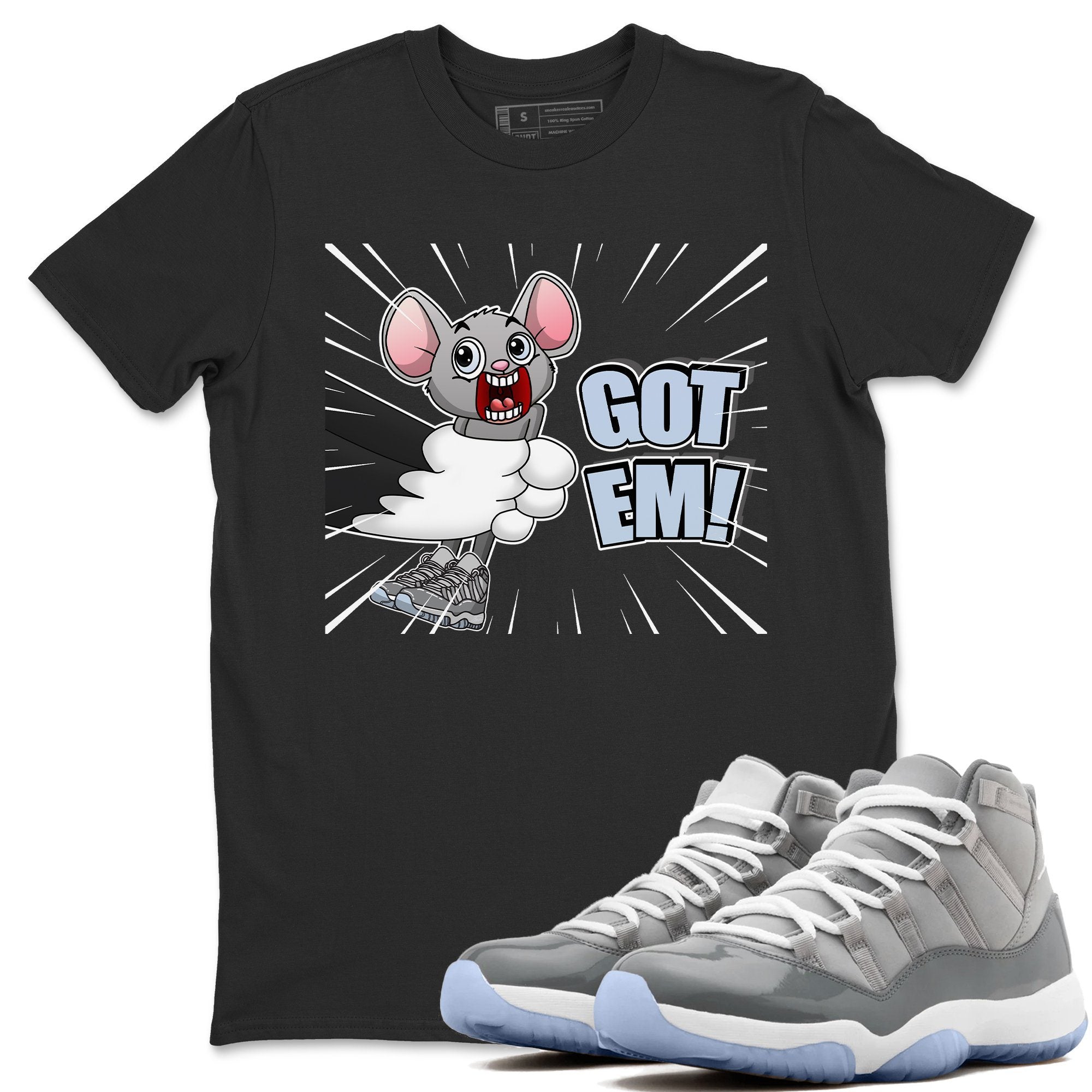 Jordan 11 Cool Grey Shirt To Match Jordans T&J Got Em Sneaker Tees Jordan 11 Cool Grey Drip Gear Zone Sneaker Matching Clothing Unisex Shirts
