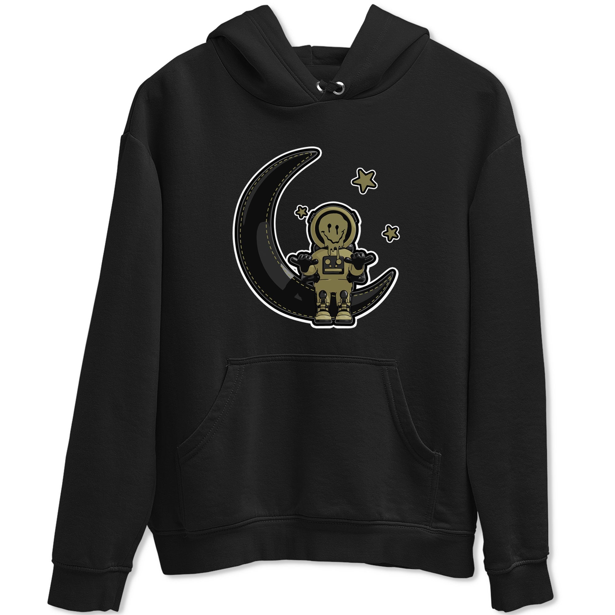 Air Jordan 4 Medium Olive shirt to match jordans streetwear brand The Astronaut sneaker tees AJ4 Medium Olive Drip Gear Zone Unisex Black 2 T-Shirt