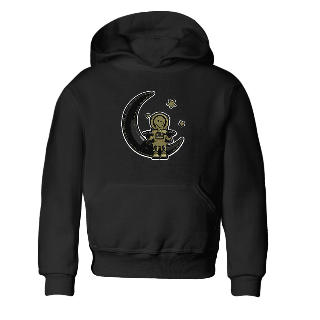 Air Jordan 4 Medium Olive shirt to match jordans streetwear brand The Astronaut sneaker tees AJ4 Medium Olive Drip Gear Zone Baby Toddler Black 2 T-Shirt