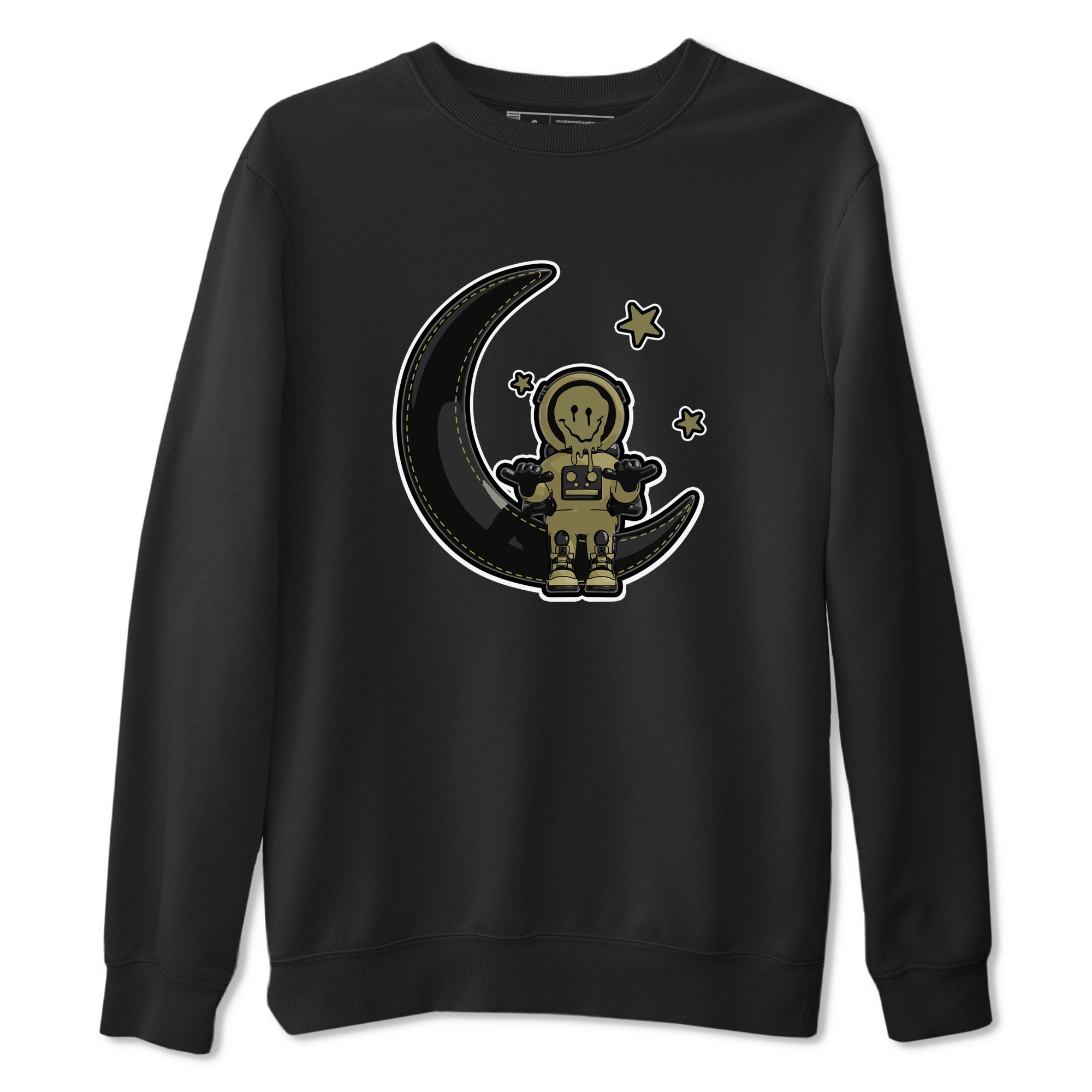 Air Jordan 4 Medium Olive shirt to match jordans streetwear brand The Astronaut sneaker tees AJ4 Medium Olive Drip Gear Zone Unisex Black 2 T-Shirt