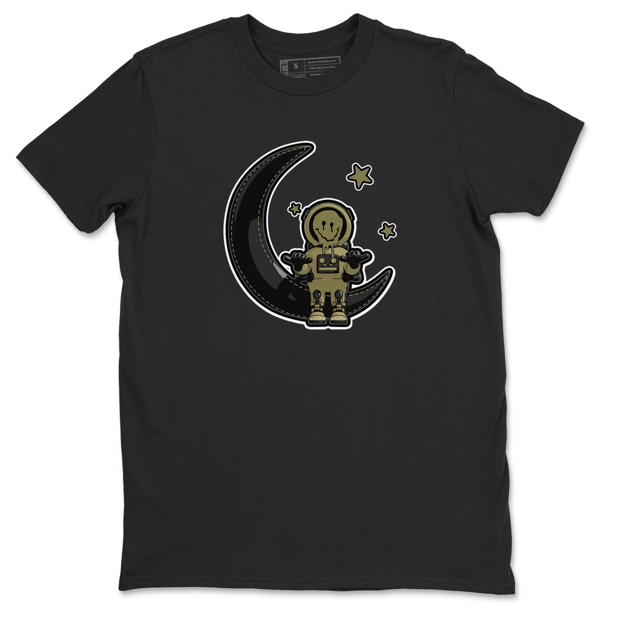 Air Jordan 4 Medium Olive shirt to match jordans streetwear brand The Astronaut sneaker tees AJ4 Medium Olive Drip Gear Zone Unisex Black 2 T-Shirt
