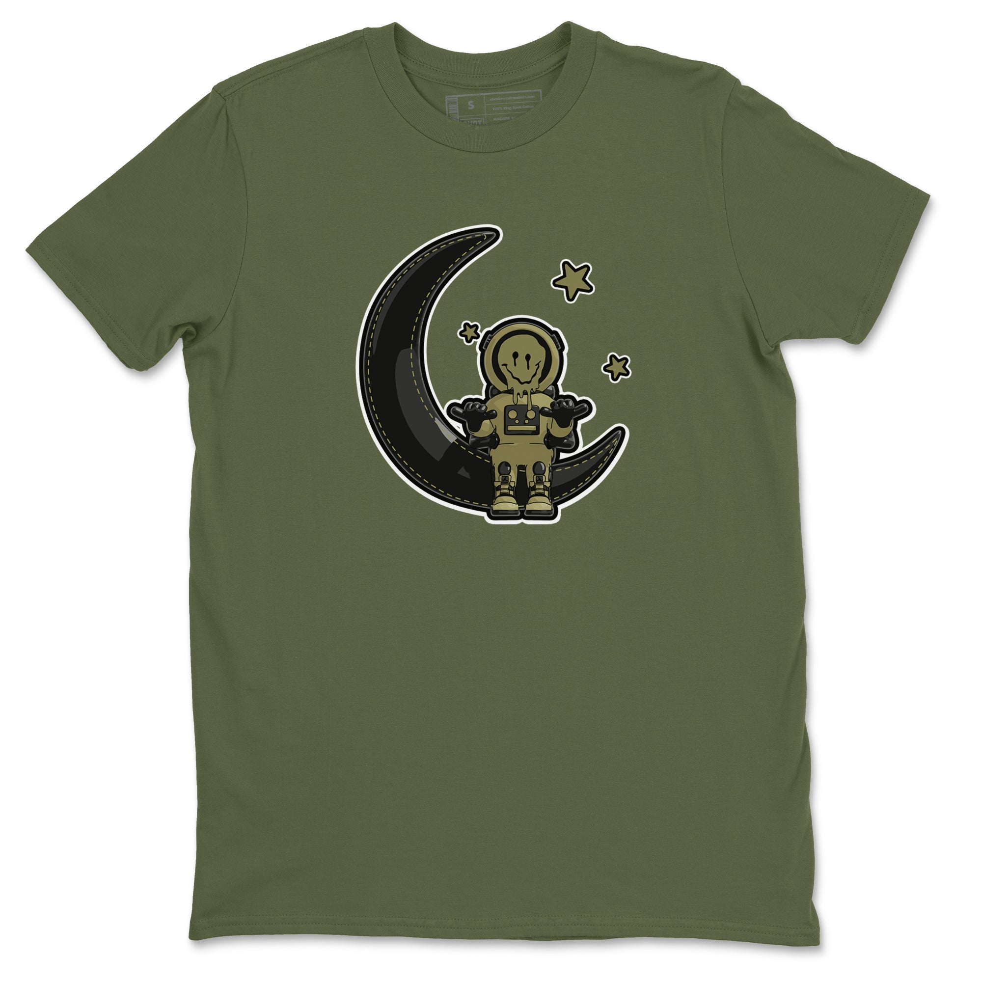 Air Jordan 4 Medium Olive shirt to match jordans streetwear brand The Astronaut sneaker tees AJ4 Medium Olive Drip Gear Zone Unisex Military Green 2 T-Shirt