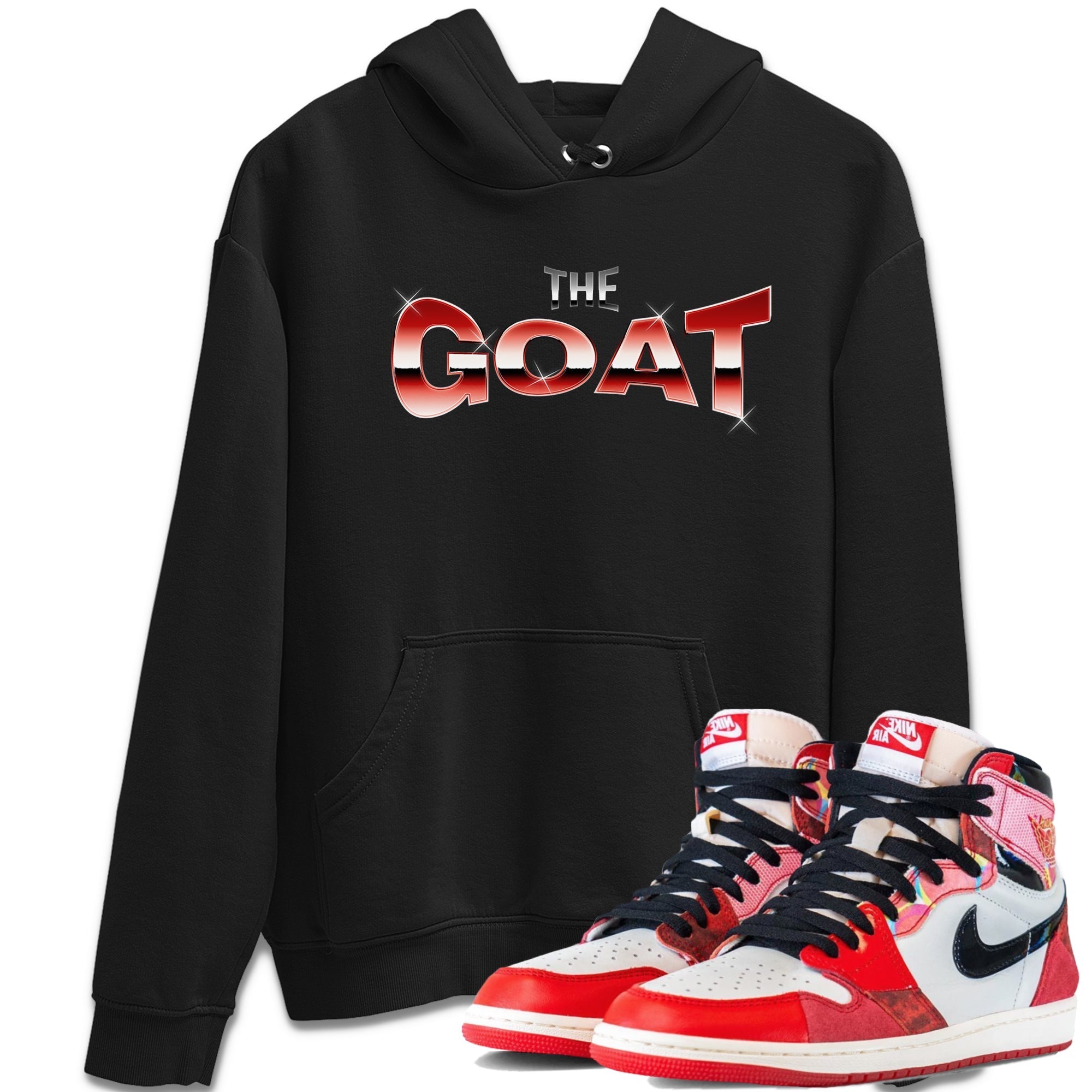 Air Jordan 1 Spider Man Sneaker Match Tees The Goat Sneaker Tees AJ1 OG HIGH Spider Man Drip Gear Zone Unisex Shirts Black 1