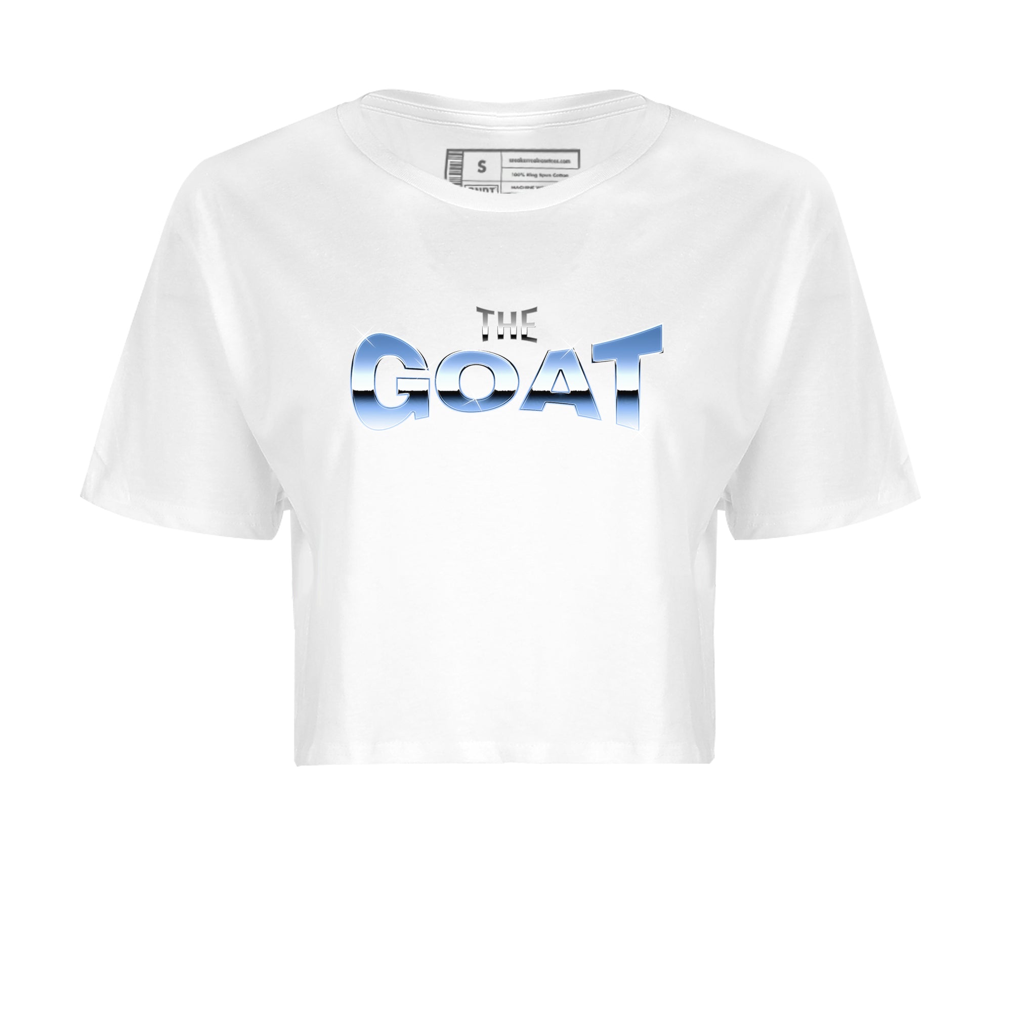 Air Jordan 1 Retro High OG UNC Toe Shirt to match Jordans The GOAT Streetwear Sneaker Shirt 1s UNC Toe Drip Gear Zone Sneaker Matching Clothing Crop T-Shirts White 2