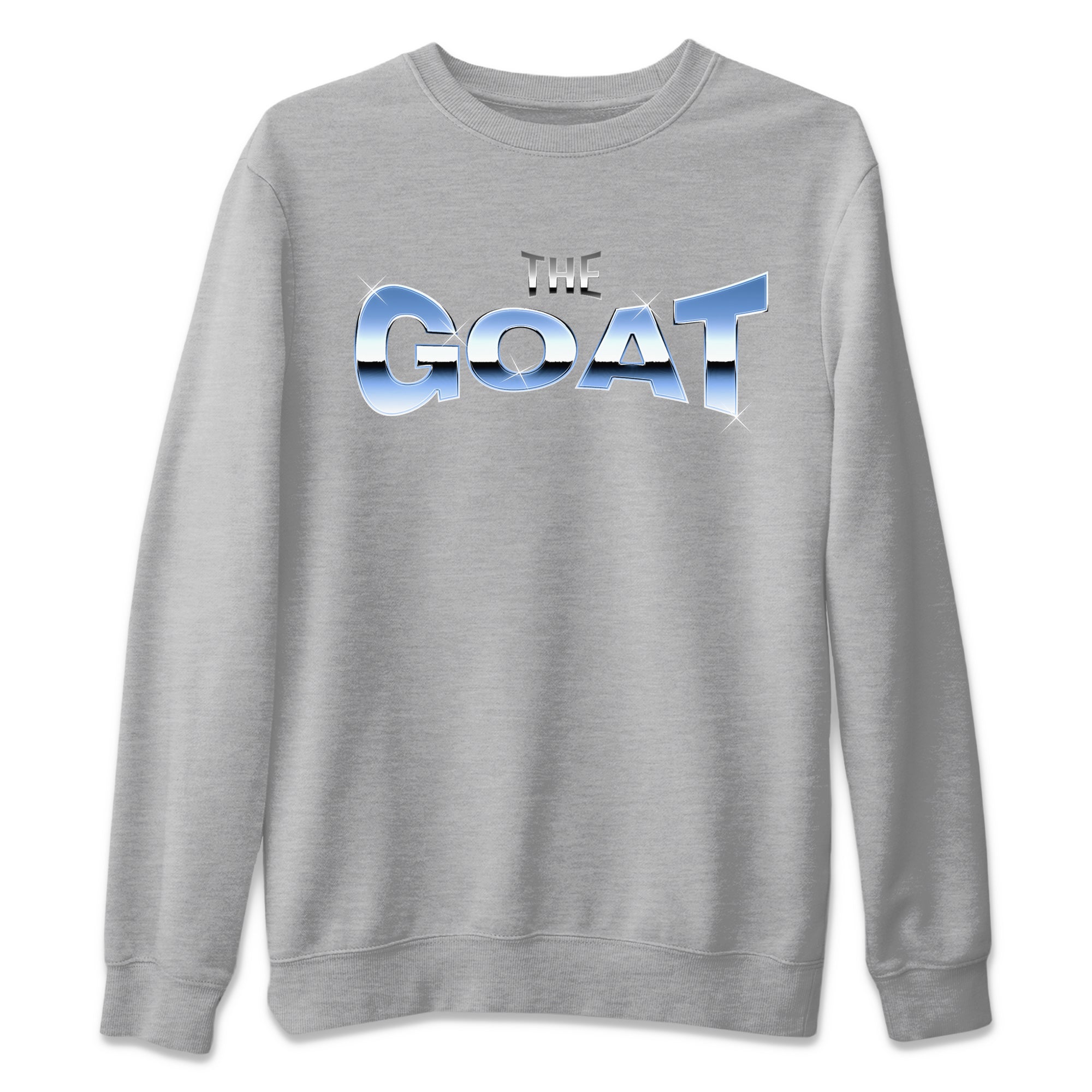 Air Jordan 1 Retro High OG UNC Toe Shirt to match Jordans The GOAT Streetwear Sneaker Shirt 1s UNC Toe Drip Gear Zone Sneaker Matching Clothing Crew Neck T-Shirts Heather Grey 2