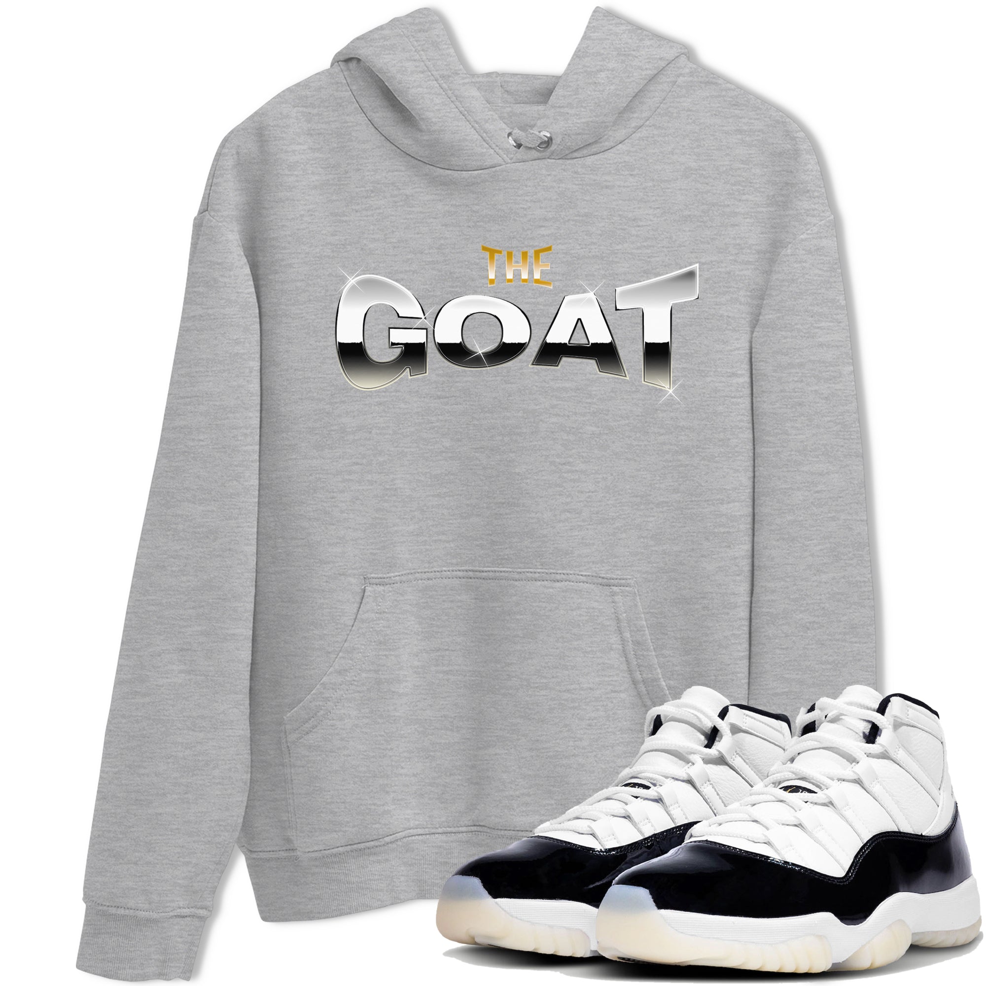 Air Jordan 11 Gratitude shirt to match jordans The Goat sneaker tees AJ11 Gratitude Drip Gear Zone Unisex Heather Grey 1 T-Shirt