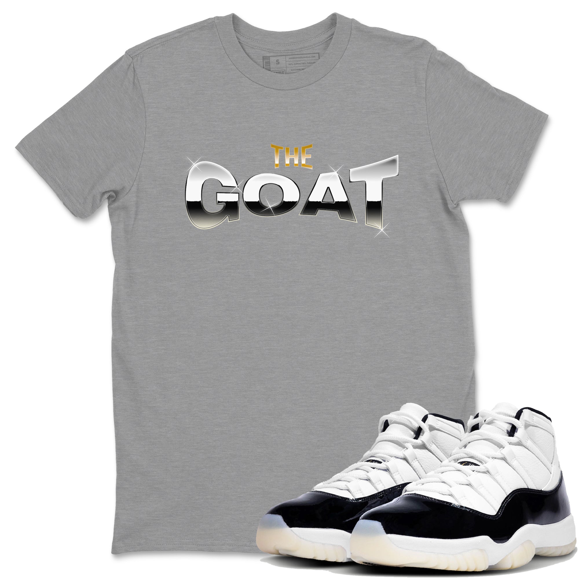 Air Jordan 11 Gratitude shirt to match jordans The Goat sneaker tees AJ11 Gratitude Drip Gear Zone Unisex Heather Grey 1 T-Shirt