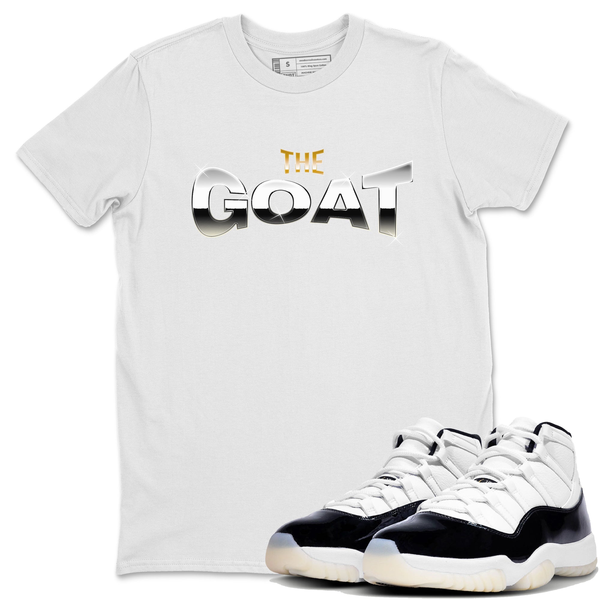 Air Jordan 11 Gratitude shirt to match jordans The Goat sneaker tees AJ11 Gratitude Drip Gear Zone Unisex White 1 T-Shirt
