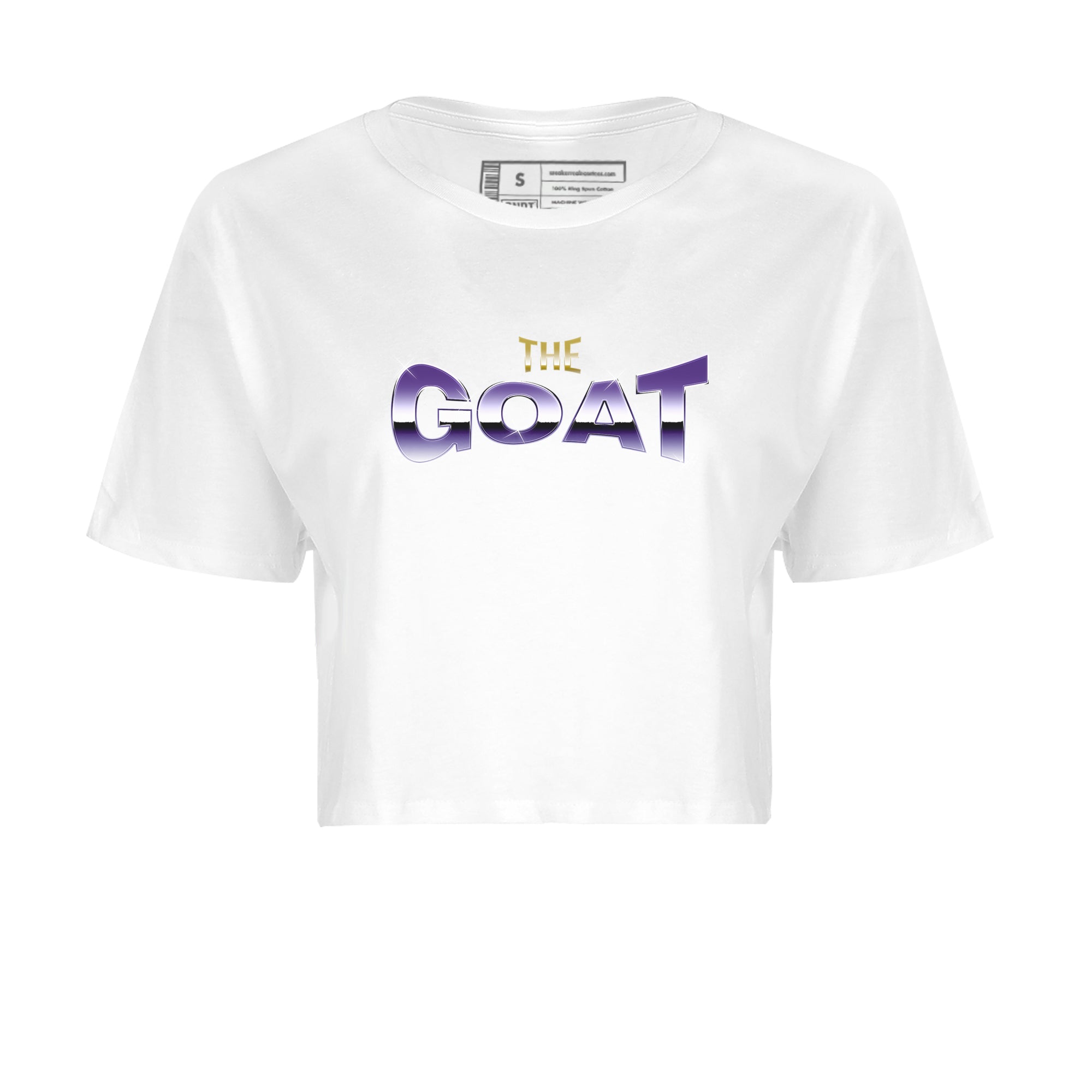 Air Jordan 12 Field Purple Sneaker Match Tees The Goat Sneaker Tees AJ12 Field Purple Sneaker Release Tees Women's Shirts White 2