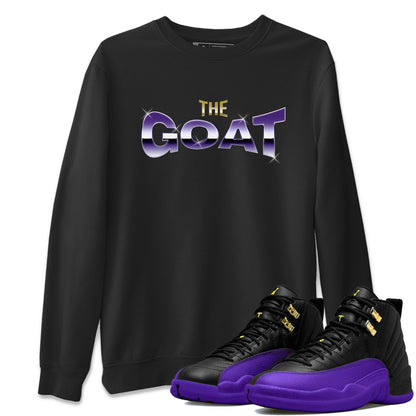 Air Jordan 12 Field Purple Sneaker Match Tees The Goat Sneaker Tees AJ12 Field Purple Sneaker Release Tees Unisex Shirts Black 1