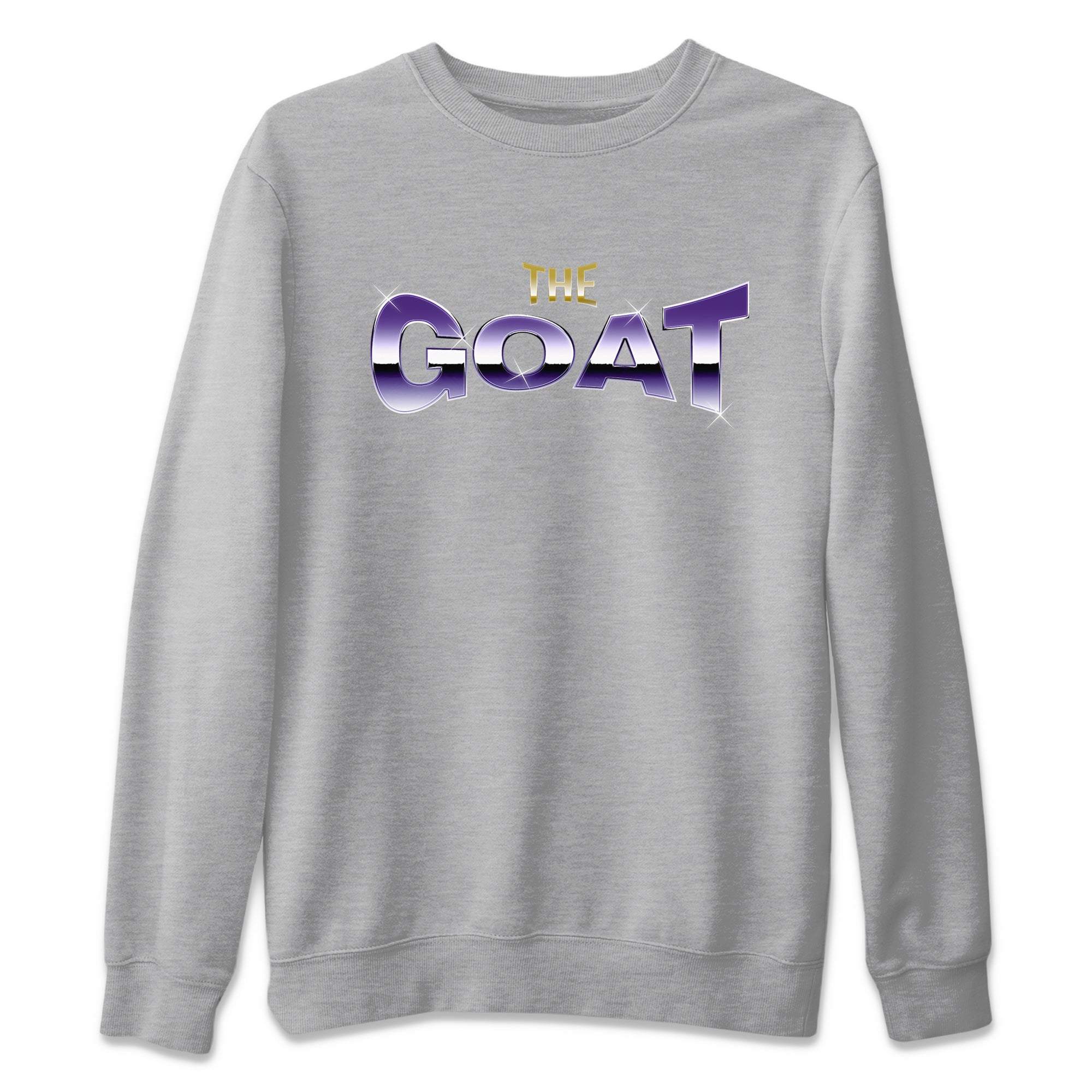 Air Jordan 12 Field Purple Sneaker Match Tees The Goat Sneaker Tees AJ12 Field Purple Sneaker Release Tees Unisex Shirts Heather Grey 2